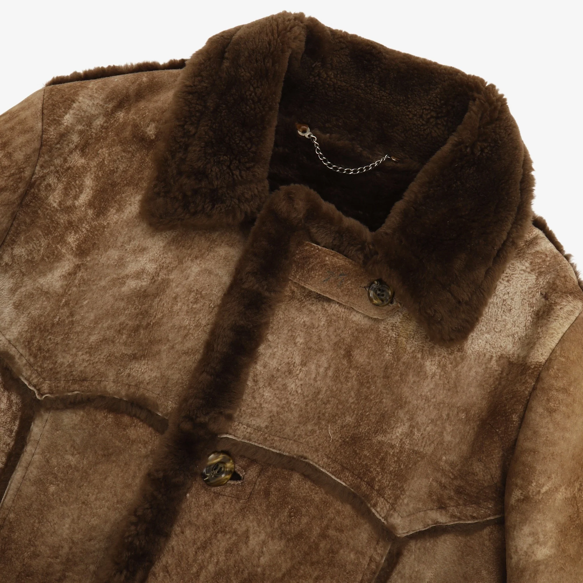 Vintage 1970s Sears Shearling Leather Jacket - Image 3