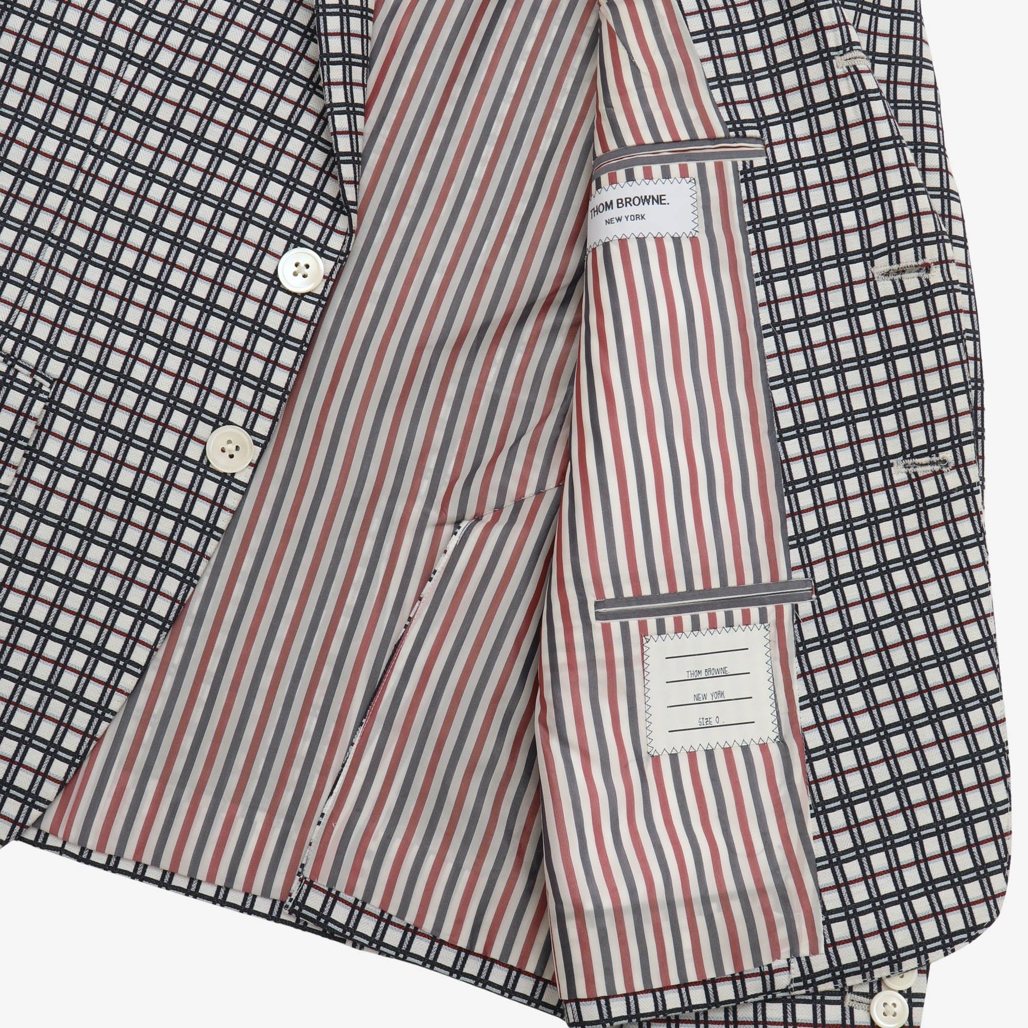 Silk Blend Check Blazer - Image 5