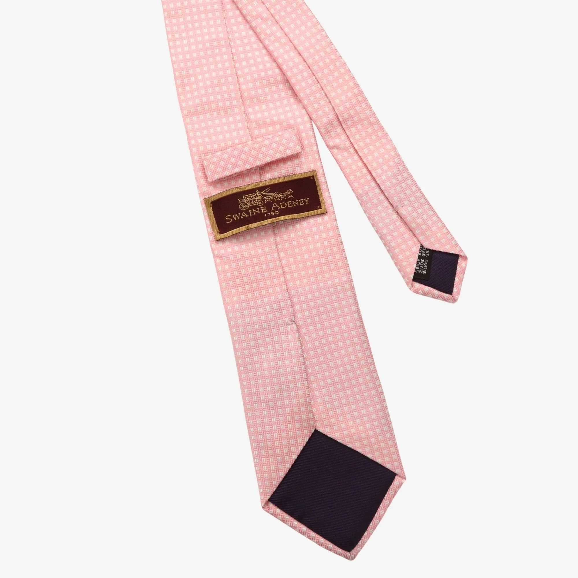Silk Check Tie - Image 3