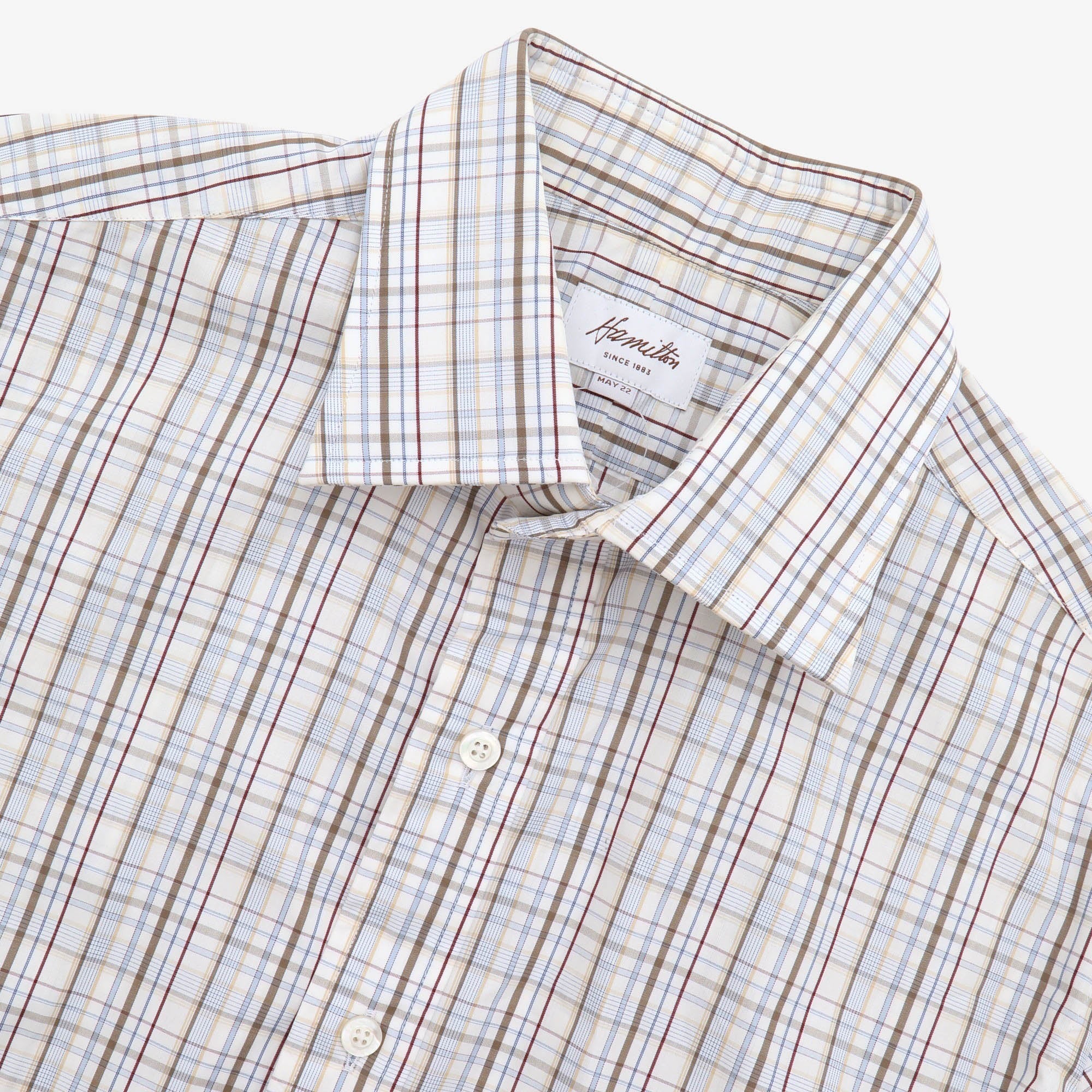 Check Poplin Dress Shirt - Image 3