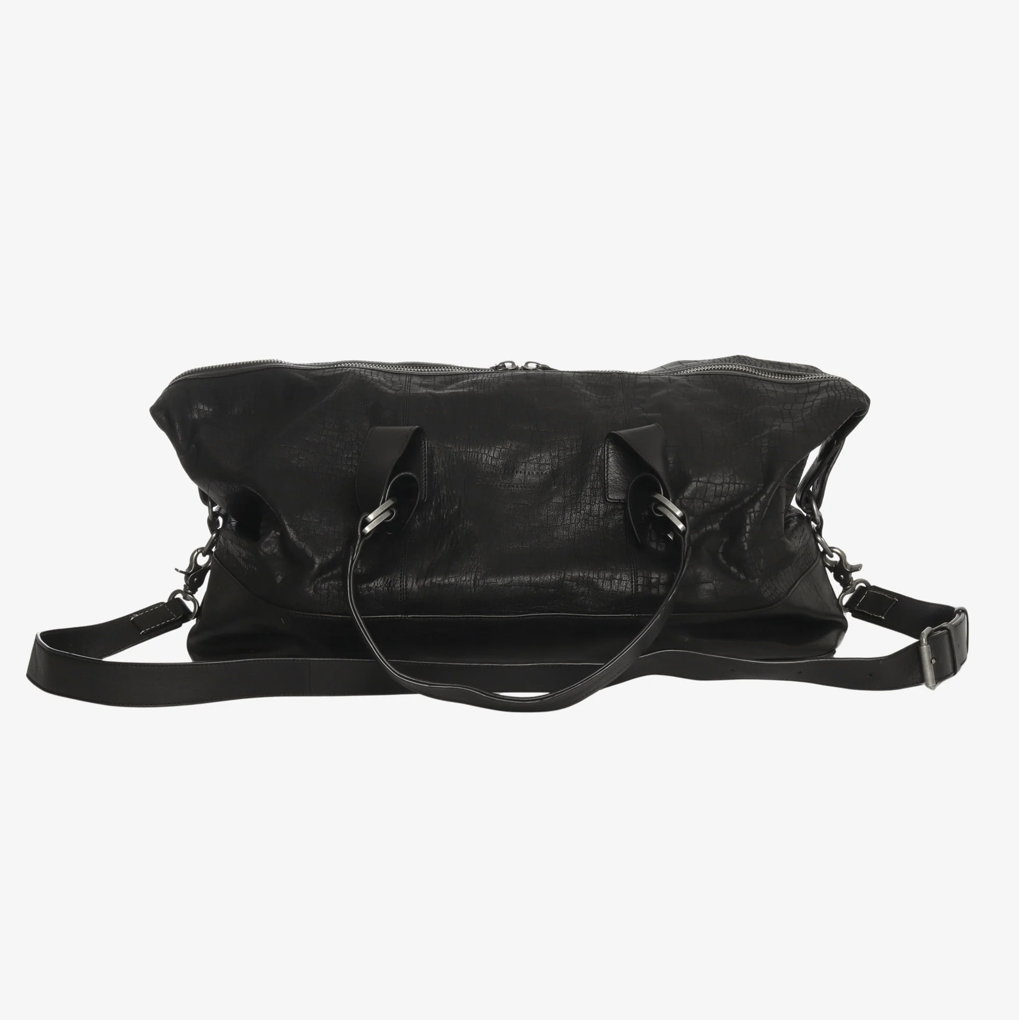 Faux Alligator Weekender Bag
