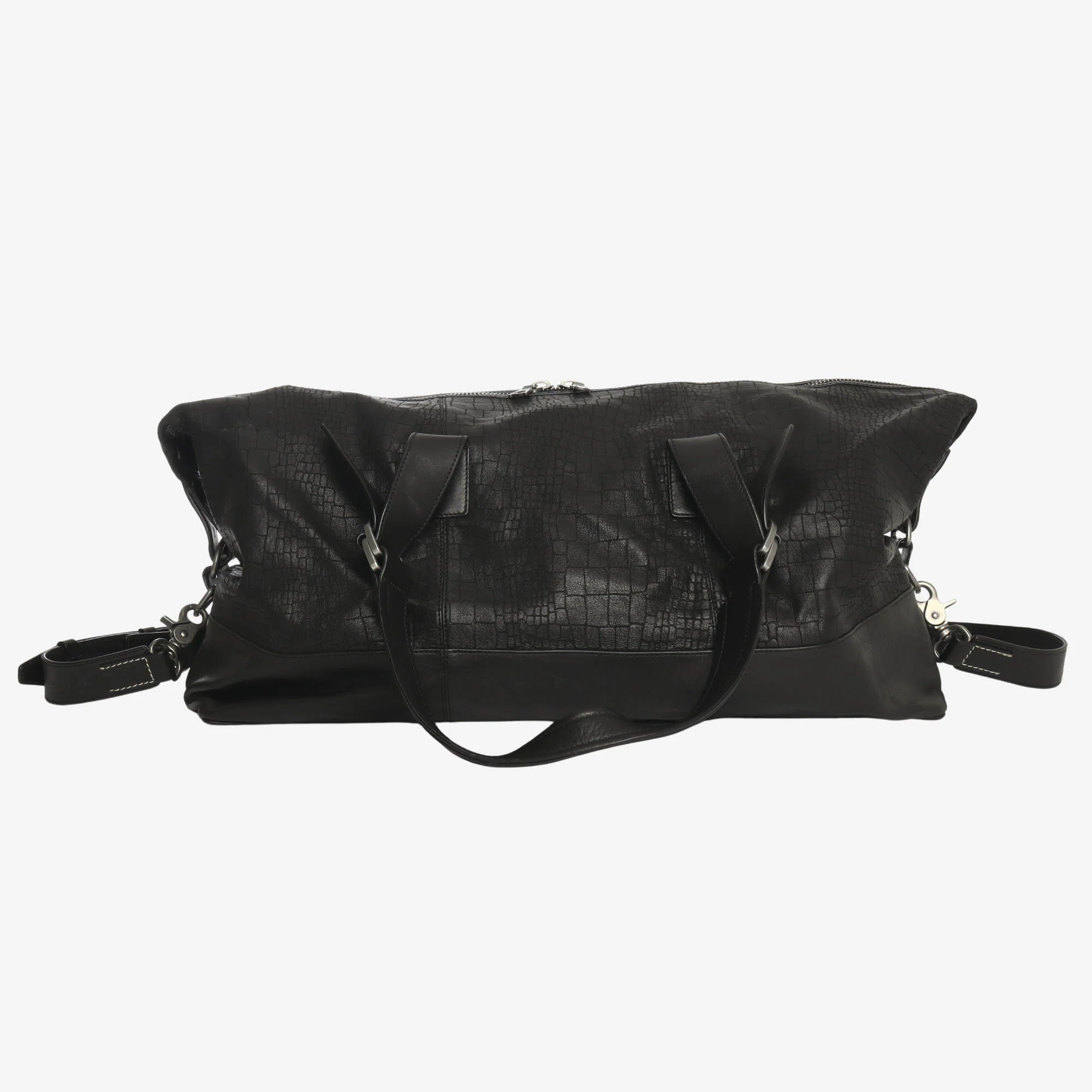 Faux Alligator Weekender Bag - Image 3