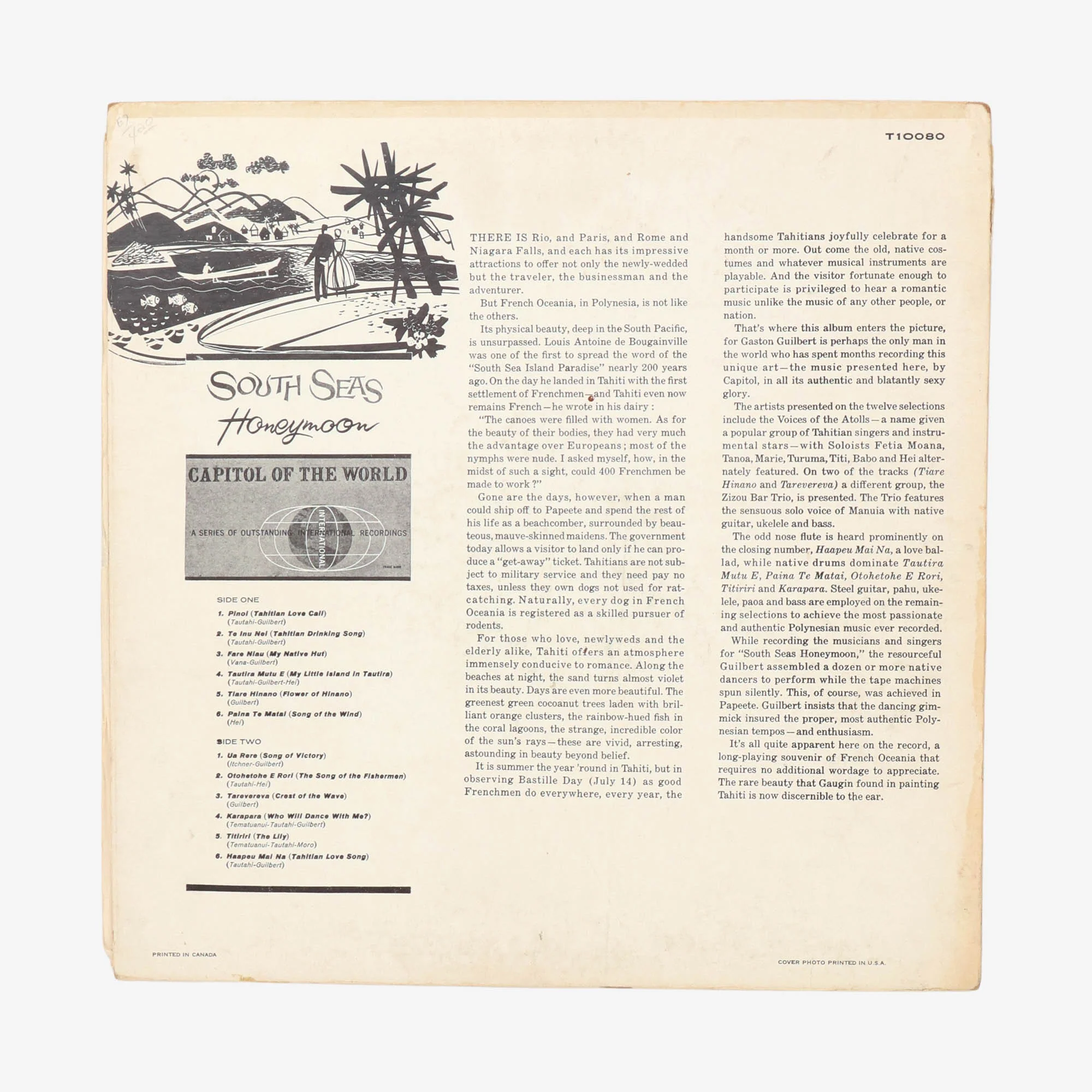 South Seats Honeymoon Record - Image 2