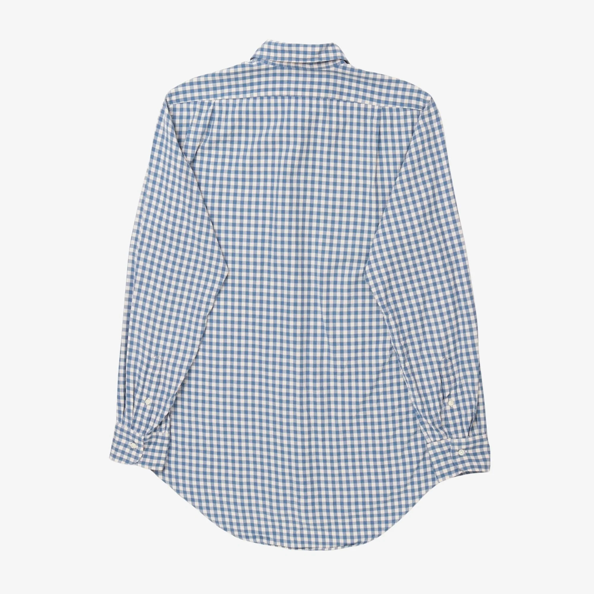Spread Collar Gingham Shirt - Image 2