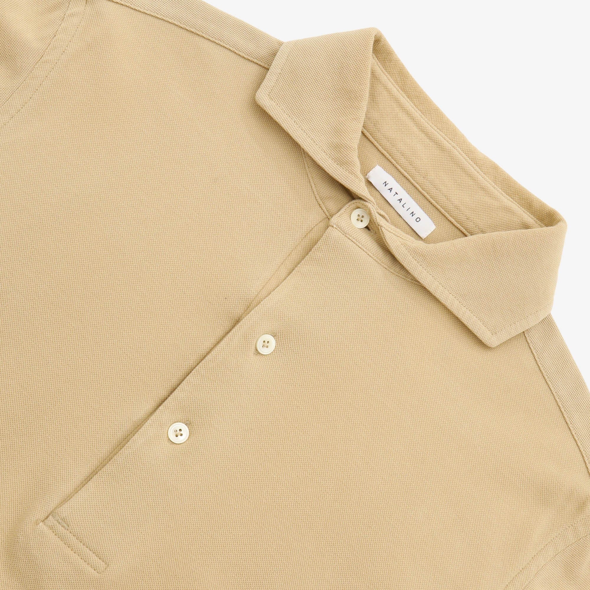 Spread Collar Pique Polo - Image 3