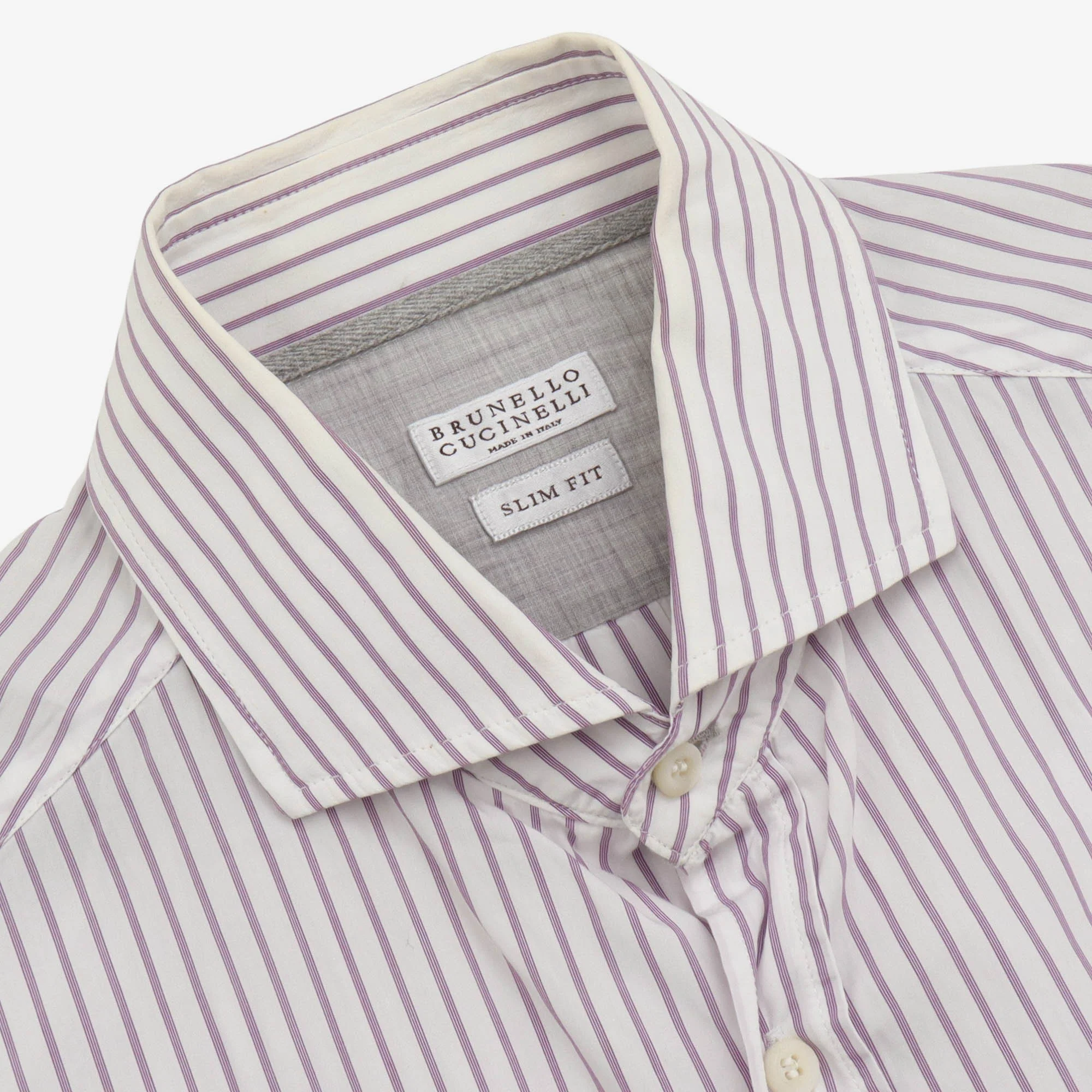 Spread Collar Striped Shirt - Image 3
