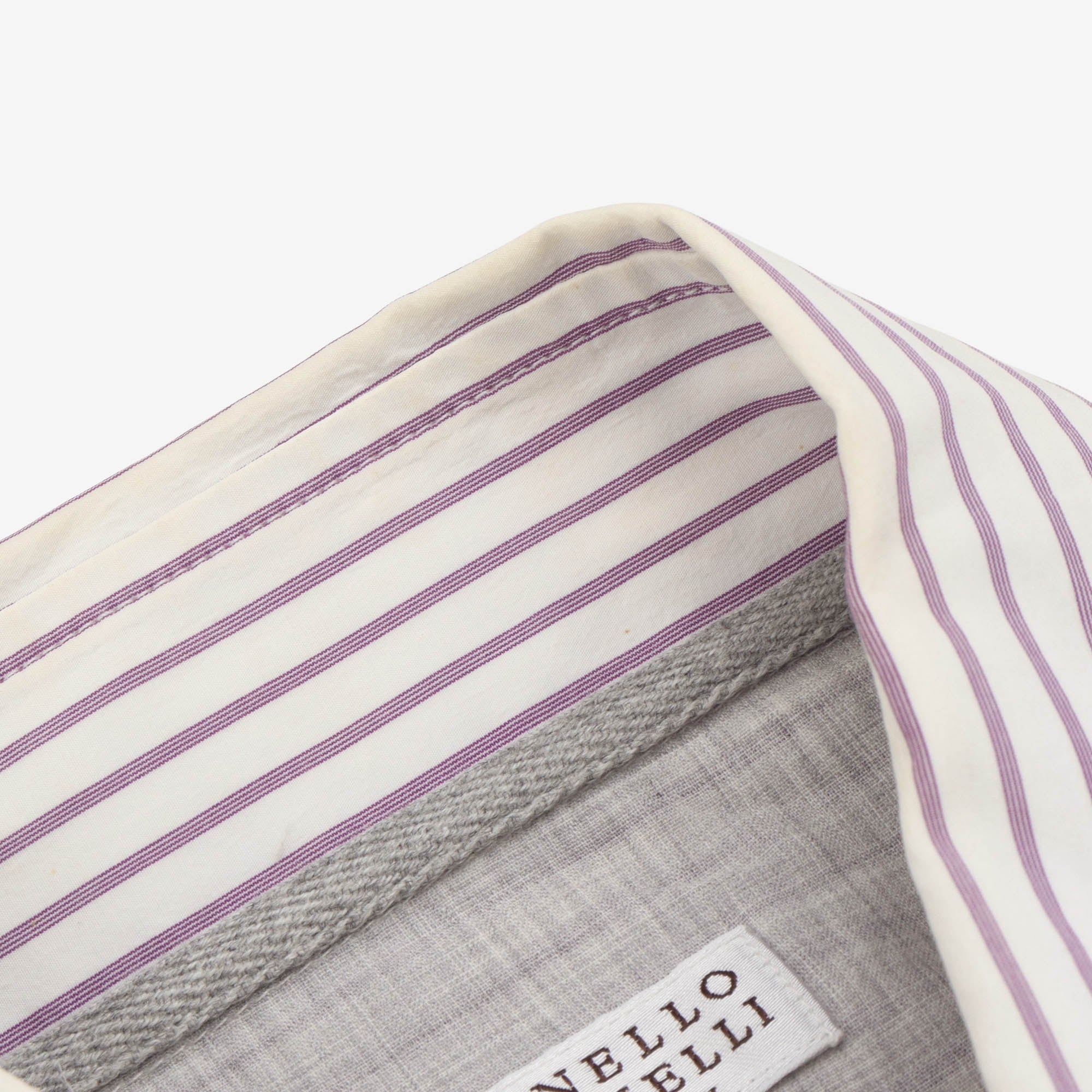Spread Collar Striped Shirt - Image 4