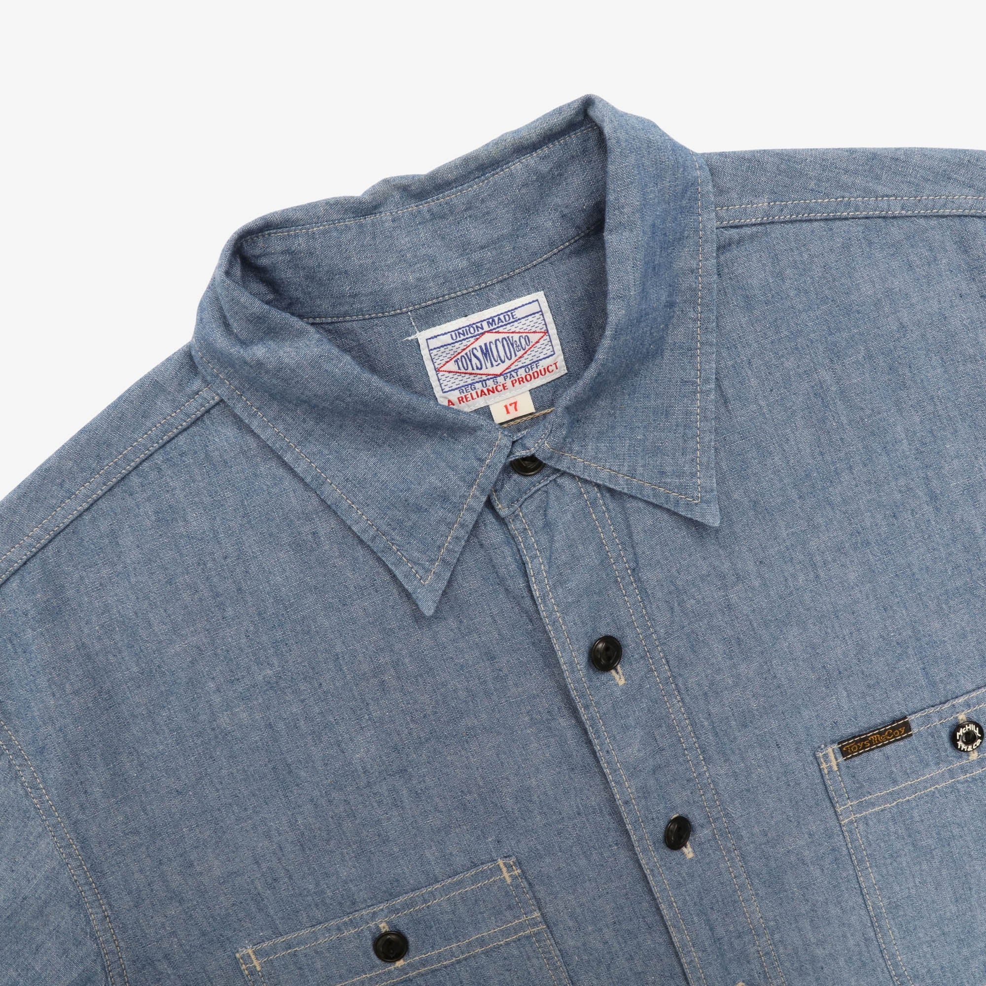 SS Chambray Work Shirt - Image 3