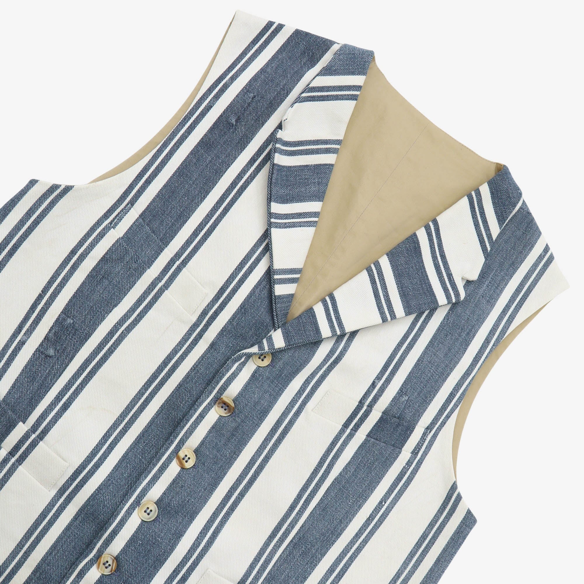 Striped 4 Pocket Waistcoat - Image 3