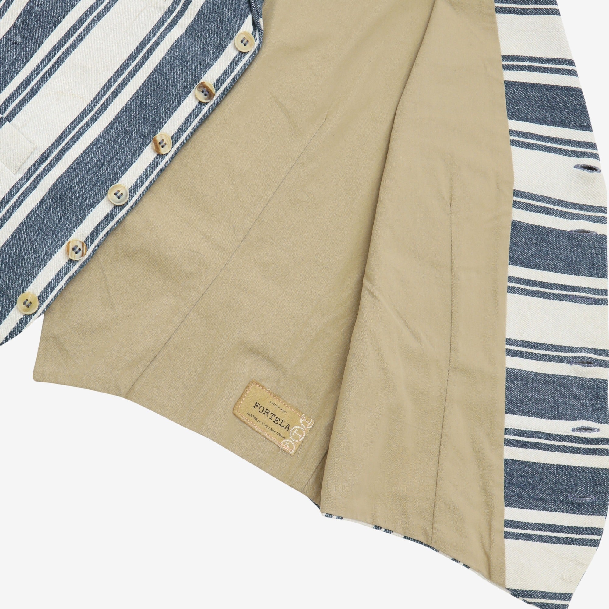 Striped 4 Pocket Waistcoat - Image 4