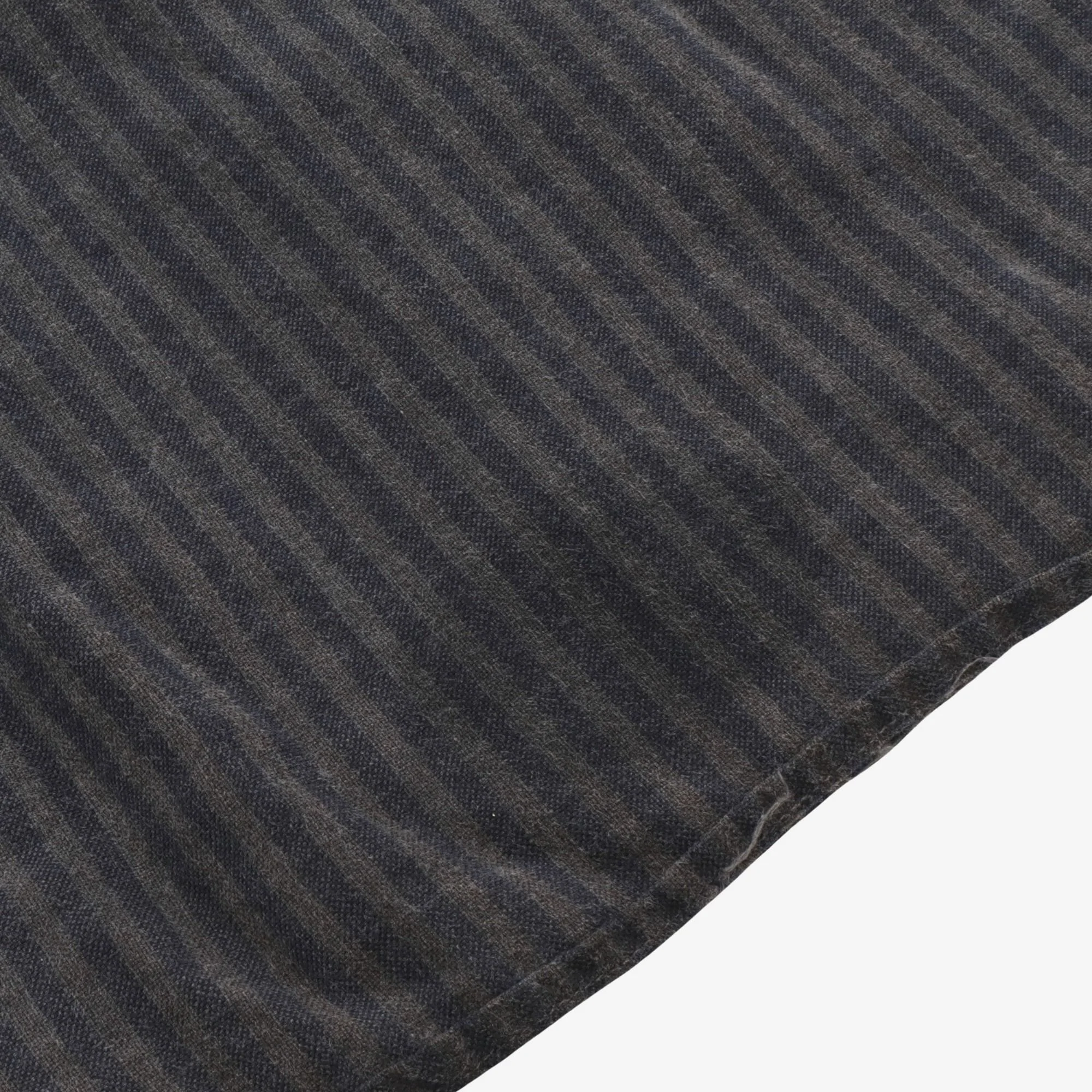 Striped Grandad Collar PO Shirt - Image 4