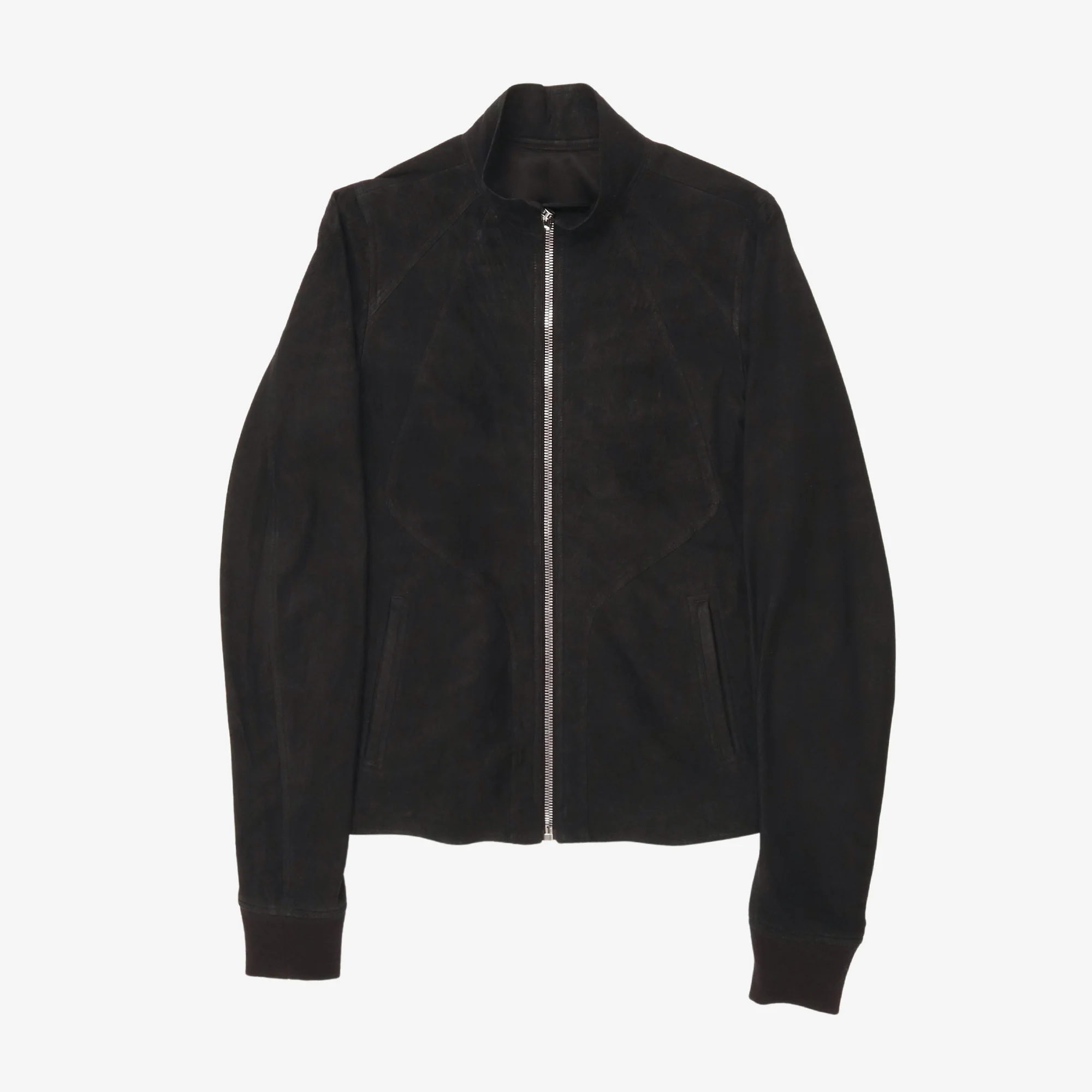Suede Intarsia Jacket