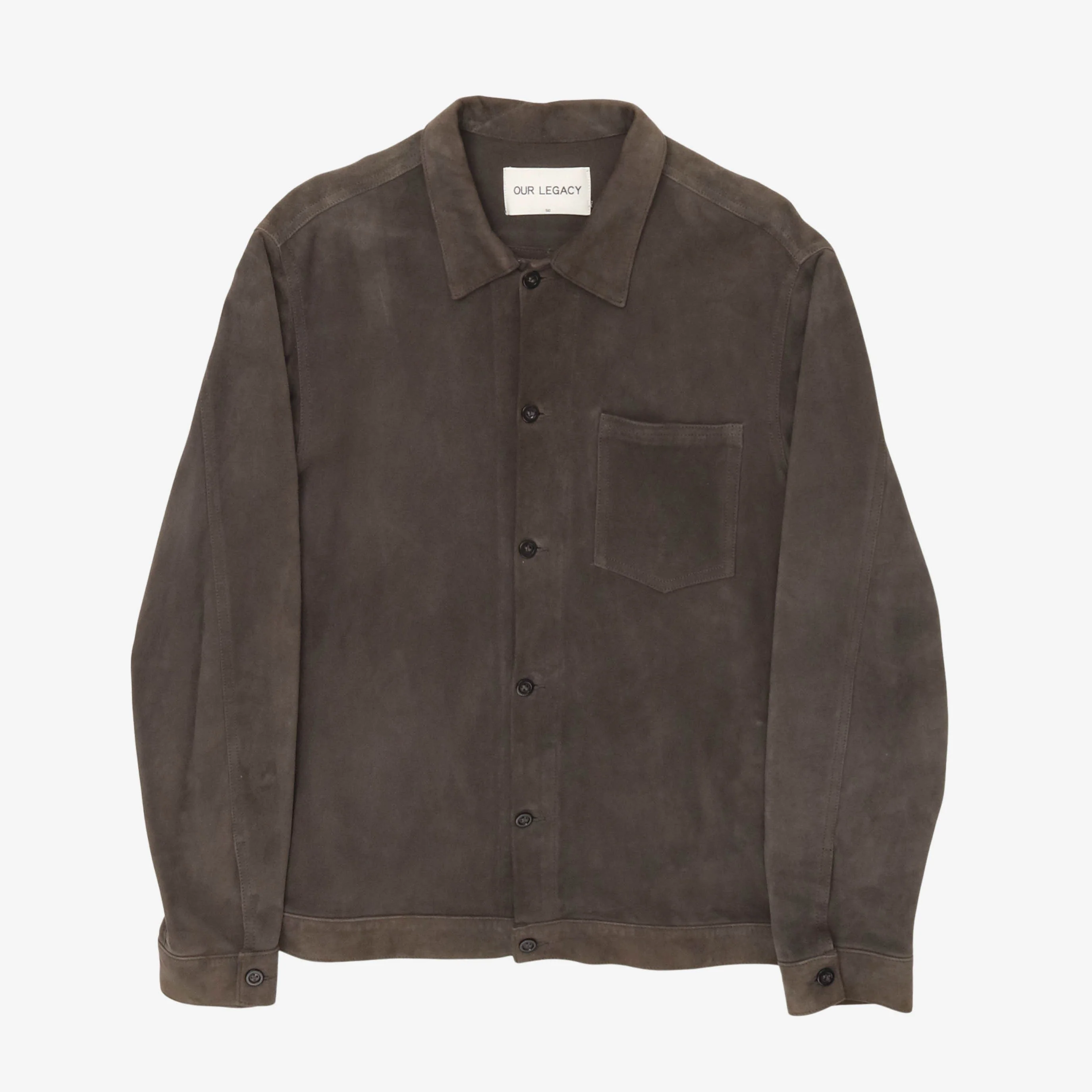 Suede Leather Overshirt