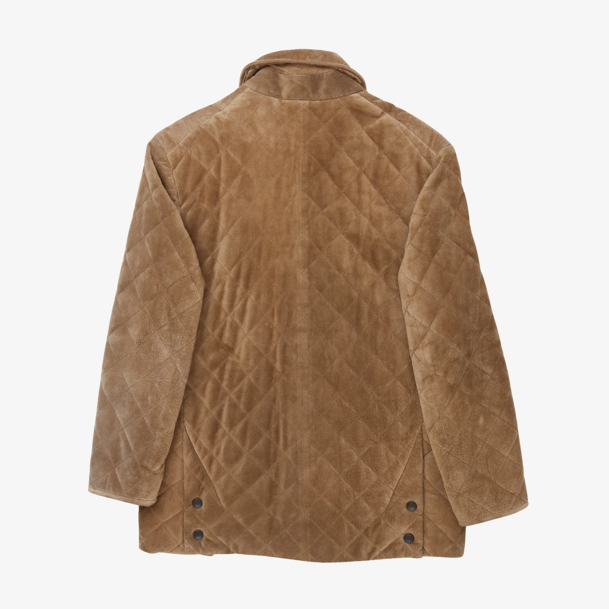 Suede Leather Quilted Jacket - Image 2