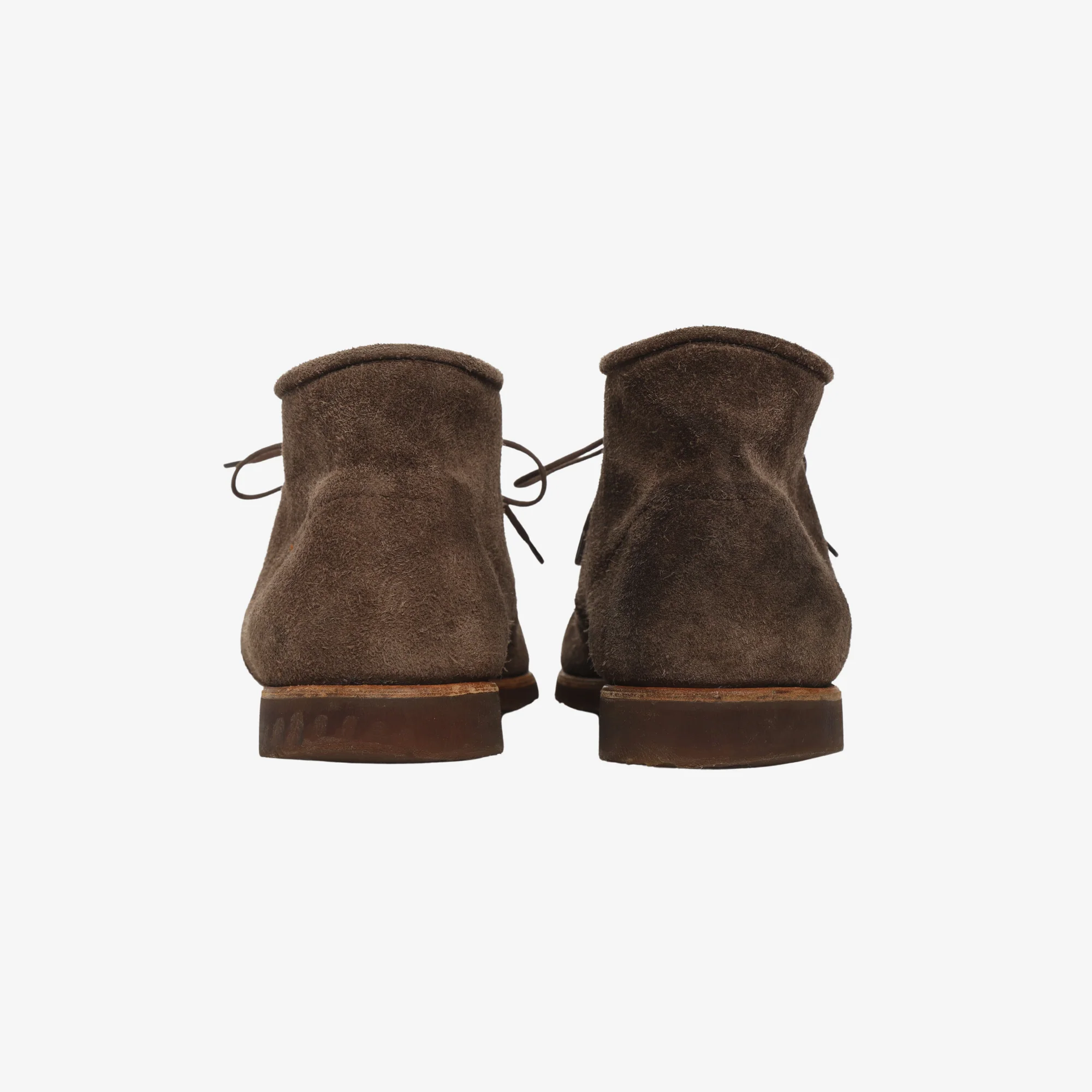 Suede Plain Toe Chukka Boots - Image 3