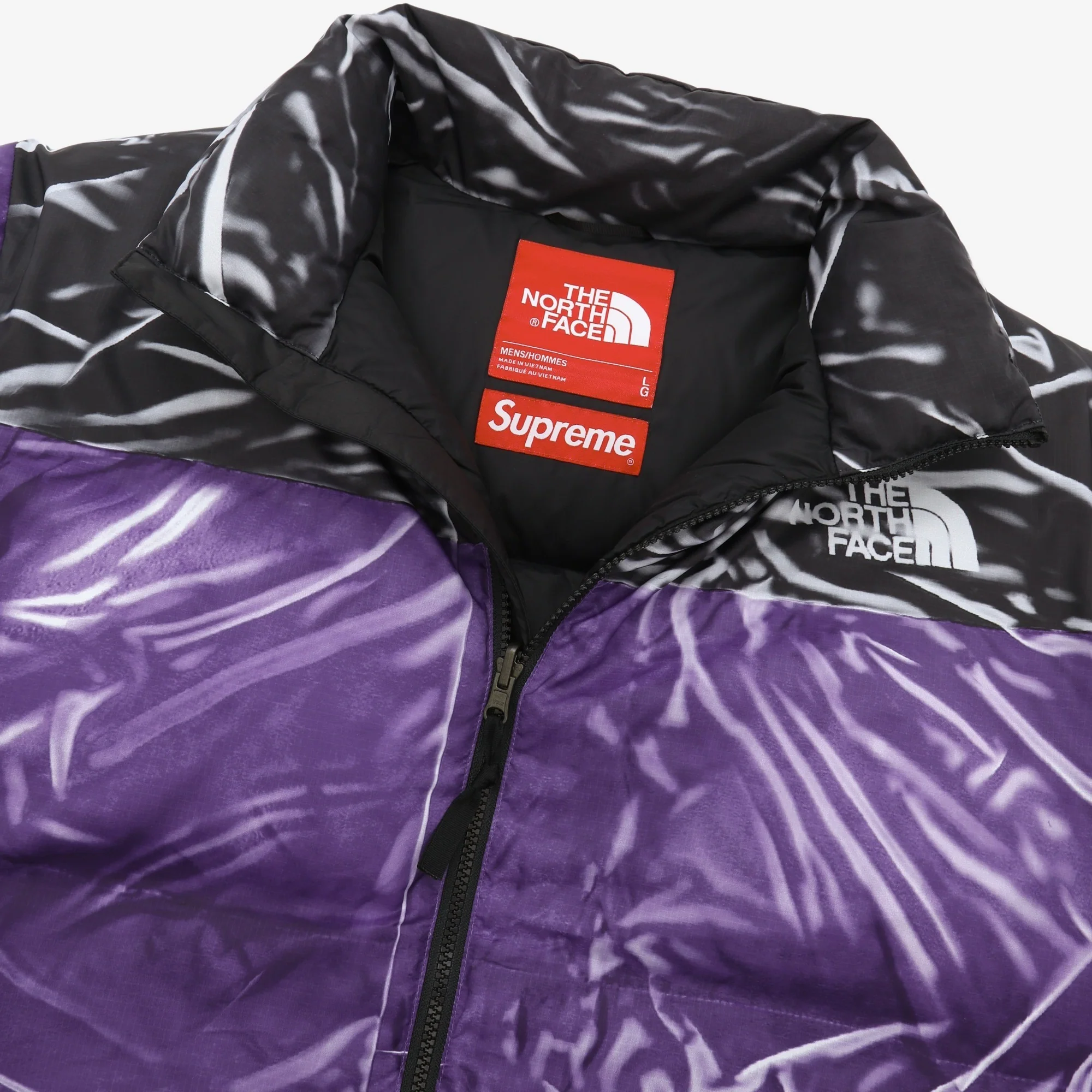 Supreme Printed Nuptse Trompe L'oeil Jacket - Image 3