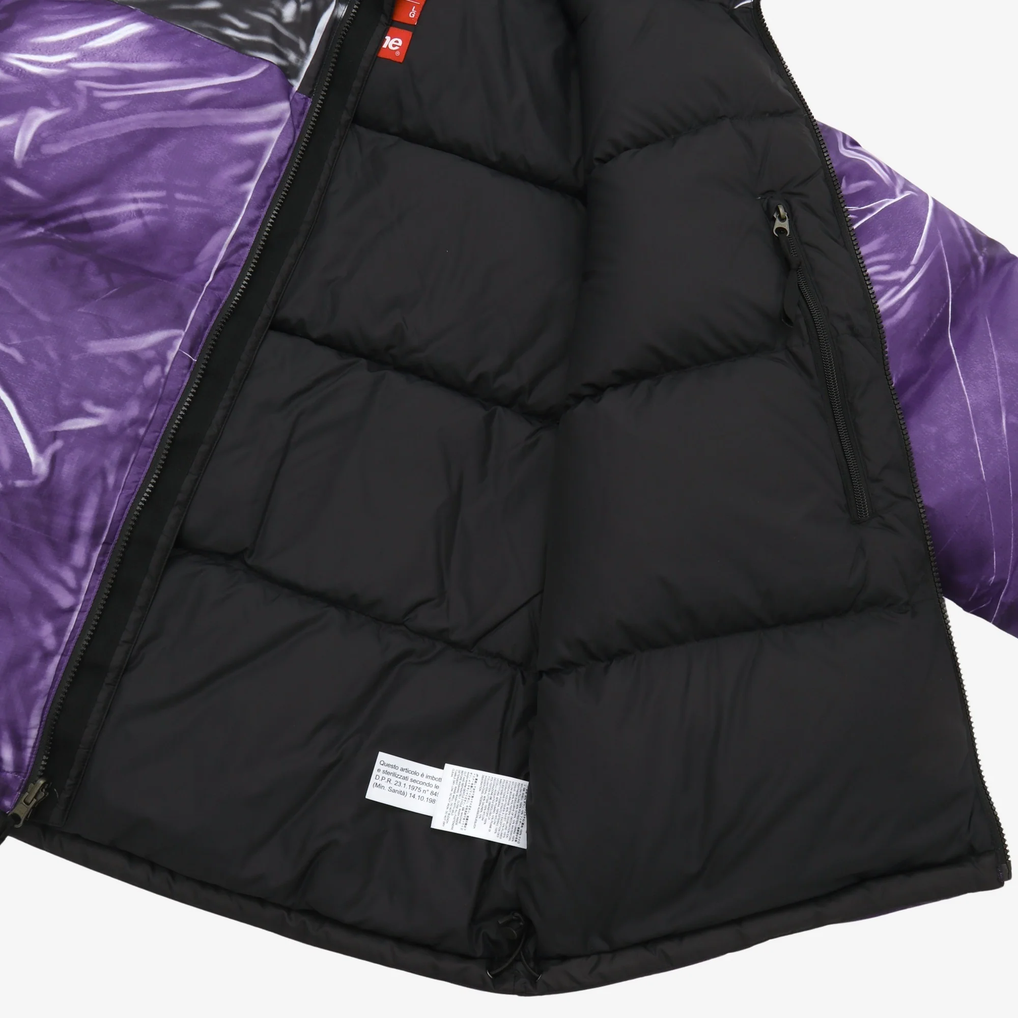Supreme Printed Nuptse Trompe L'oeil Jacket - Image 4