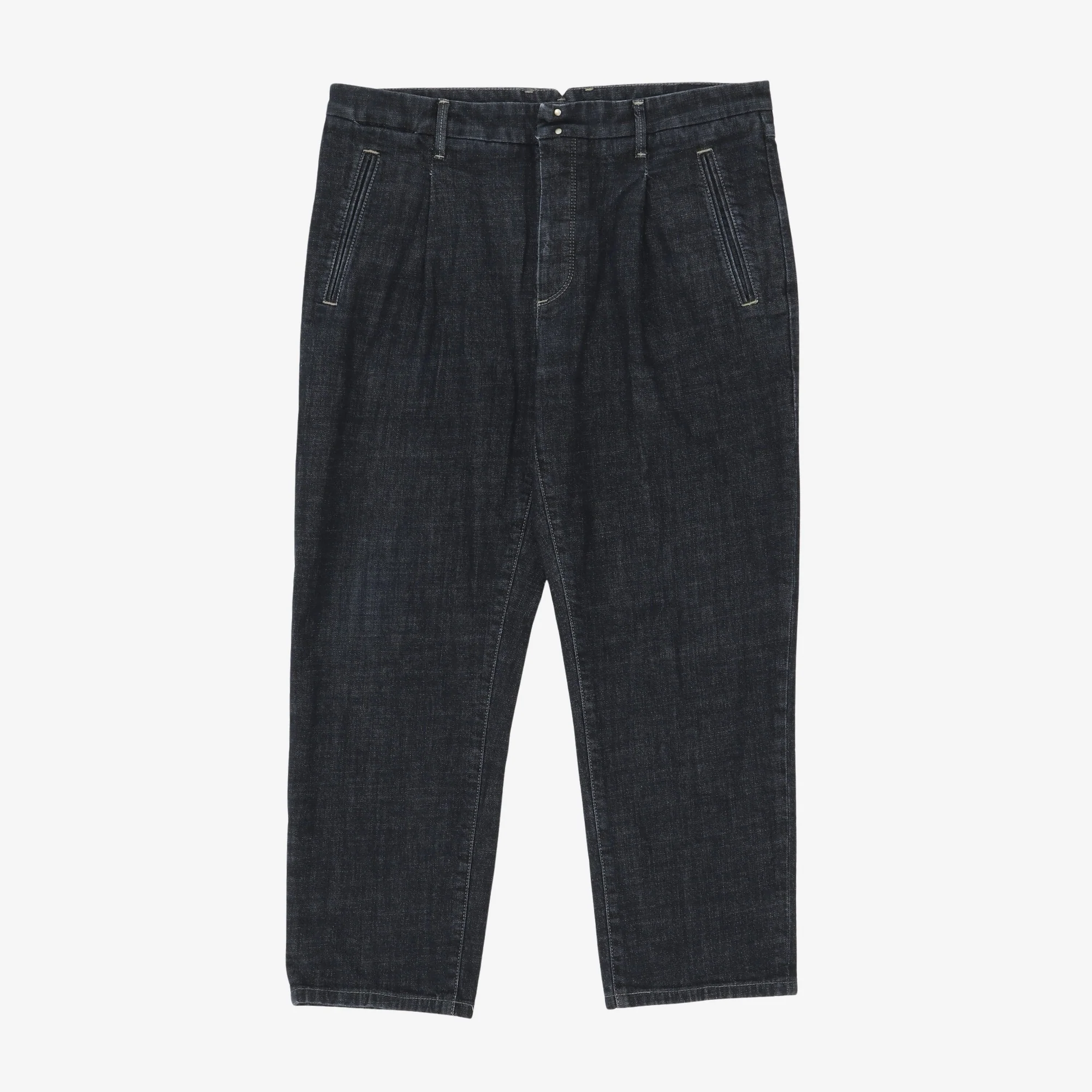 Tapered Fit Denim Trousers (33W X 24.5L)