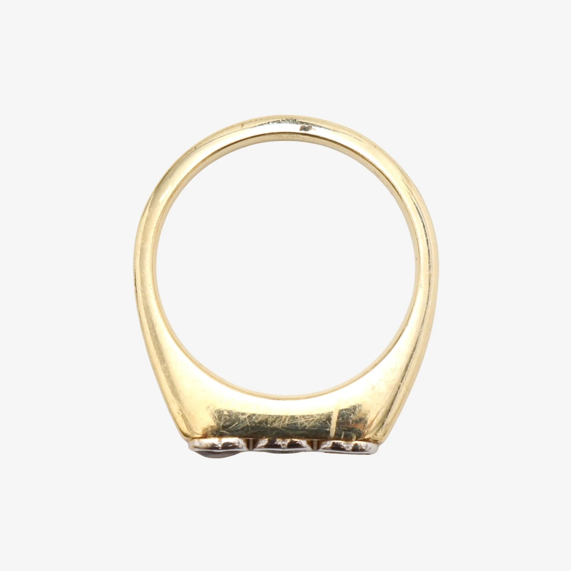 Three Stone Heart Ring - Image 3