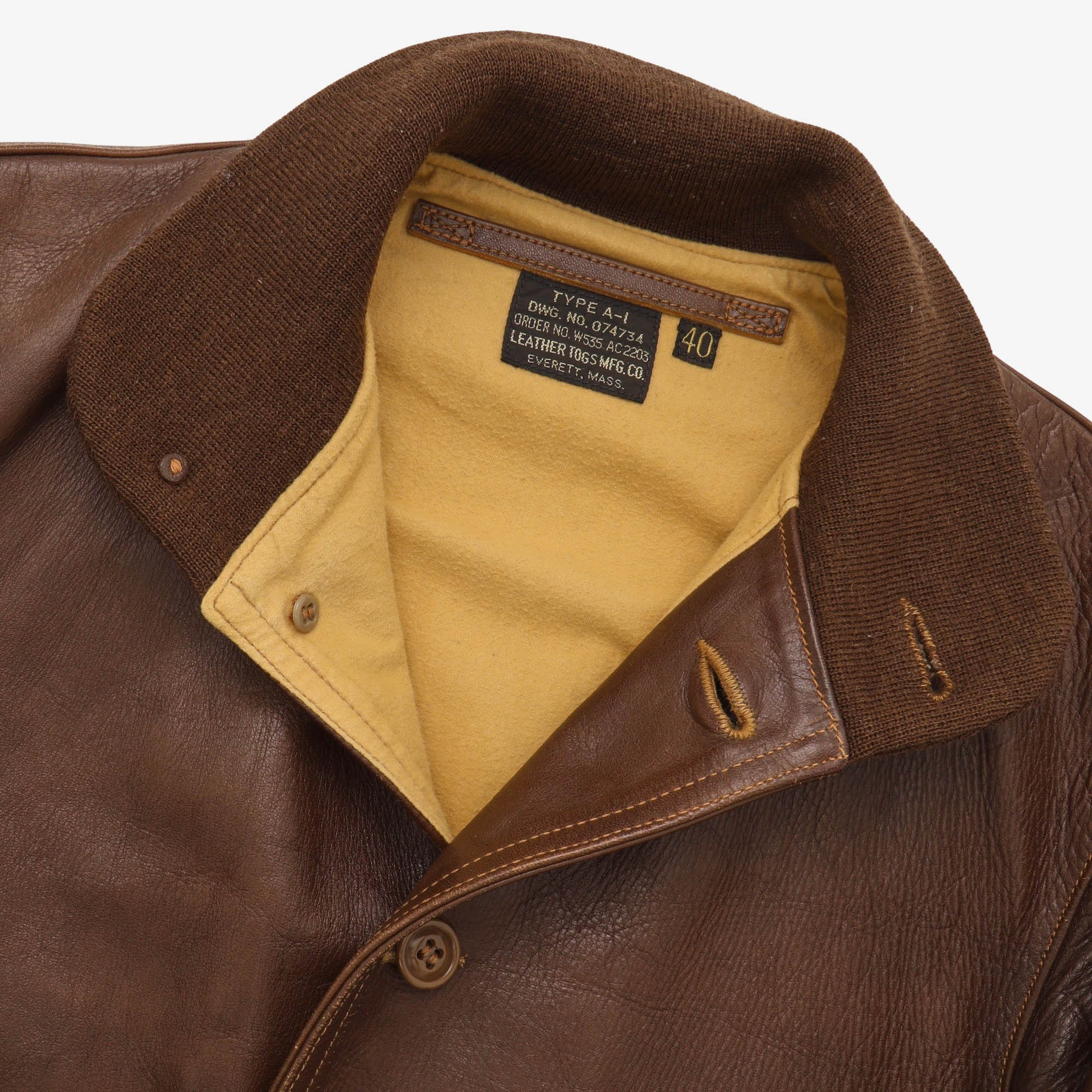 Togs MFG Type A-1 Leather Jacket - Image 3