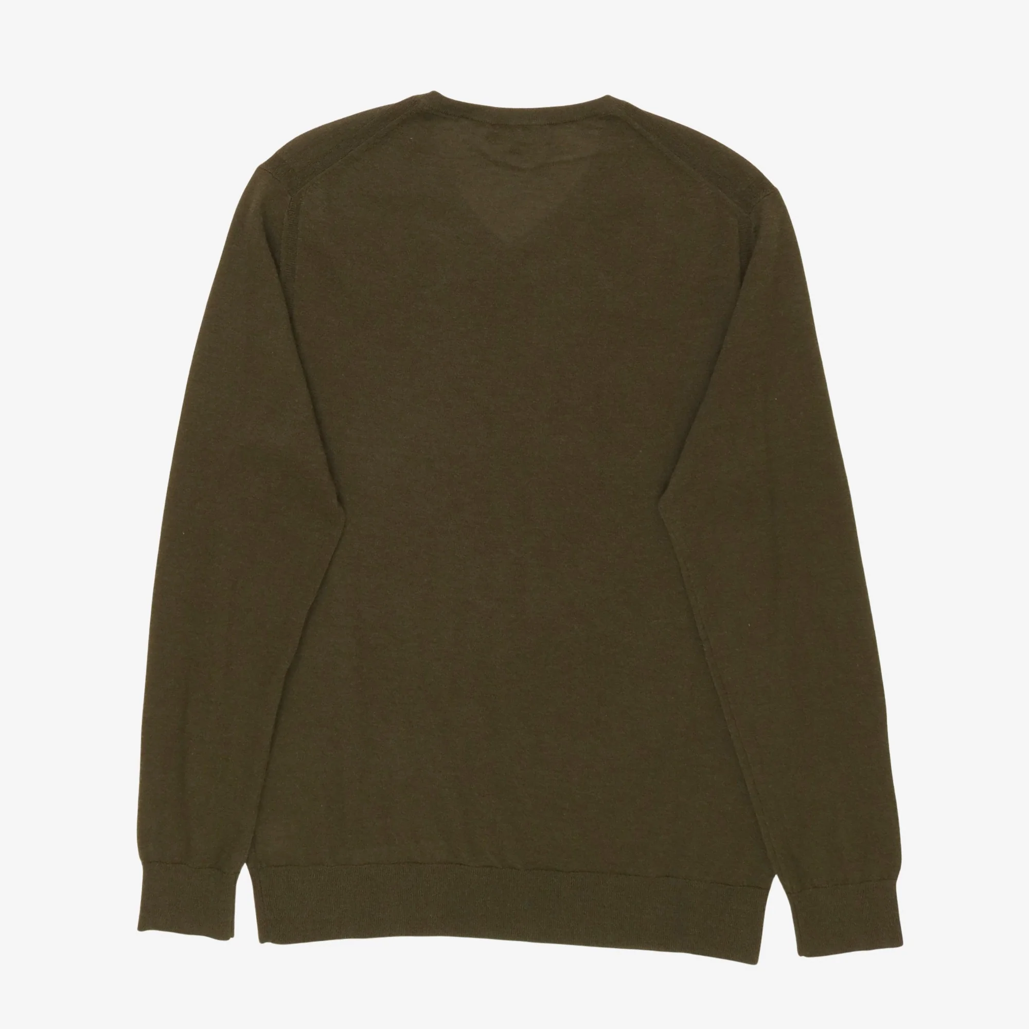 V-Neck Cashmere Silk Sweater - Image 2