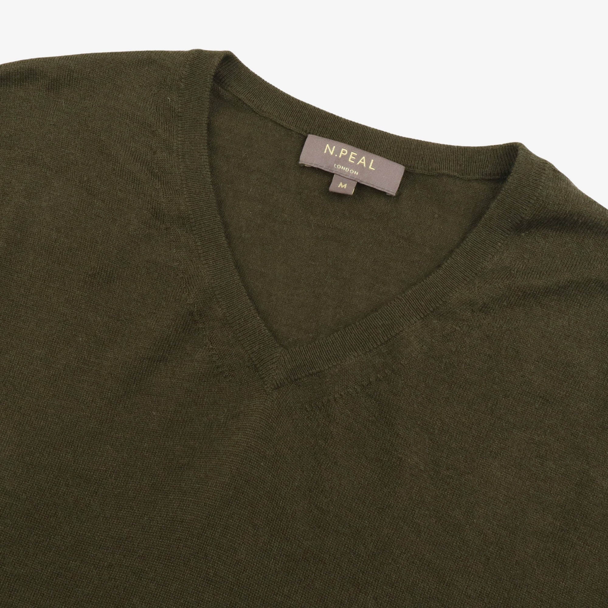 V-Neck Cashmere Silk Sweater - Image 4