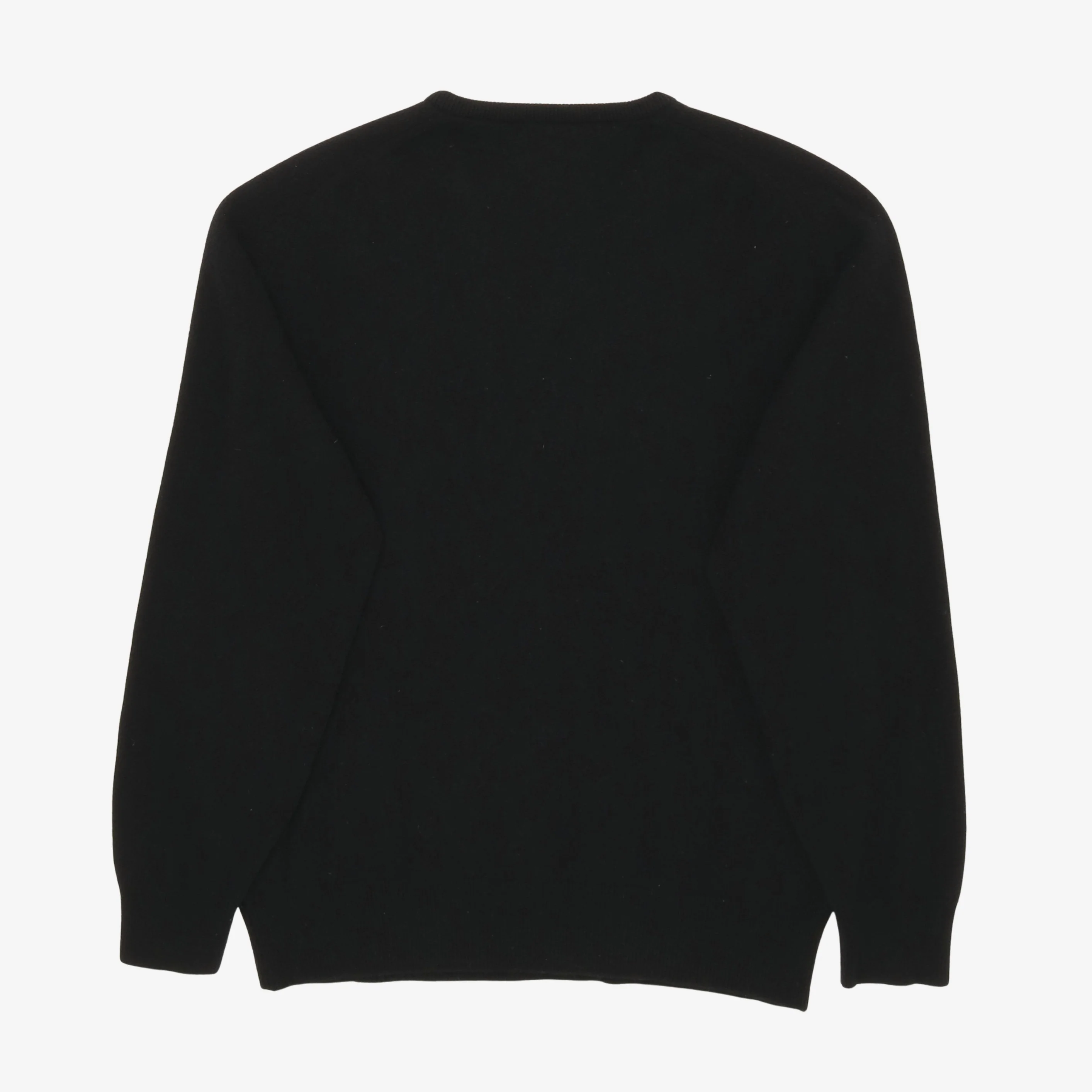 V Neck Lambswool Sweater - Image 2