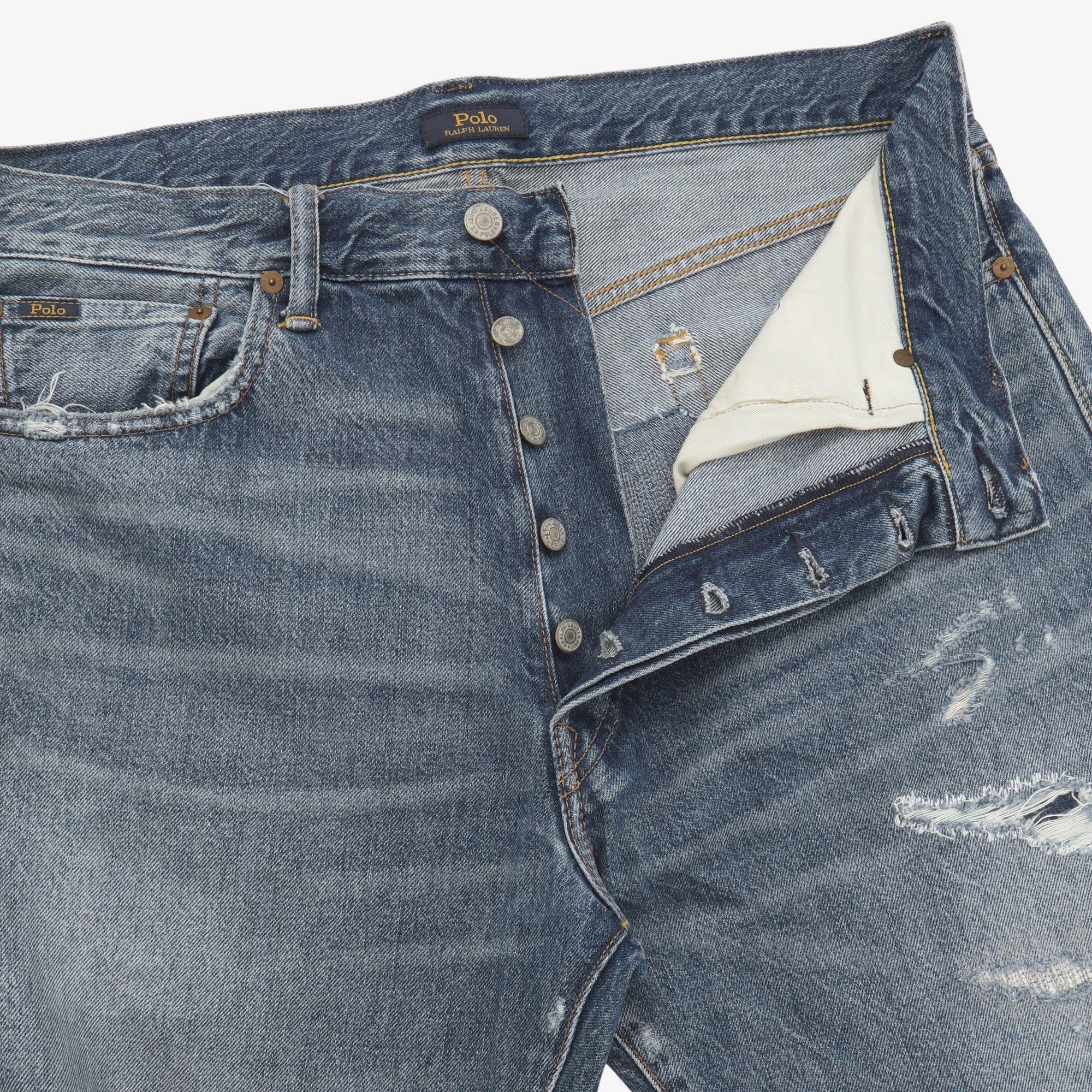 Vintage Classic Fit Distressed Denim (35W X 28L) - Image 3