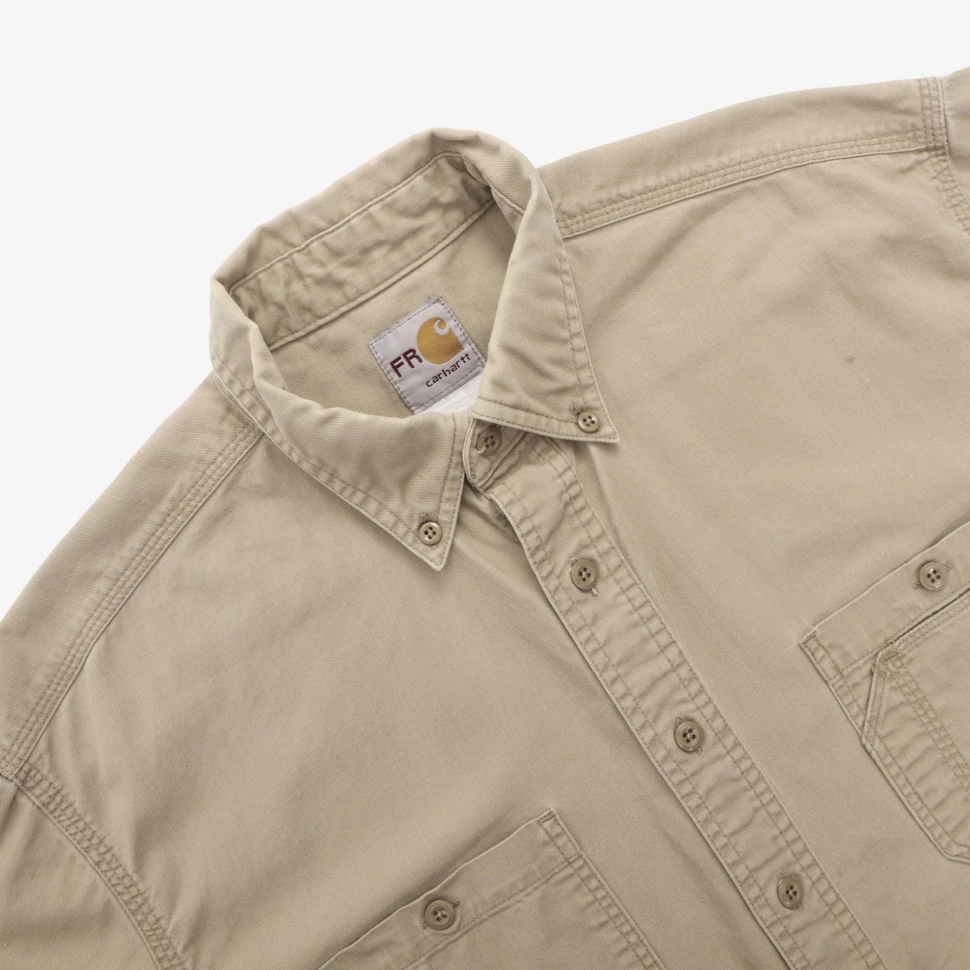 Vintage 90s Flame Resistant Shirt - Image 3