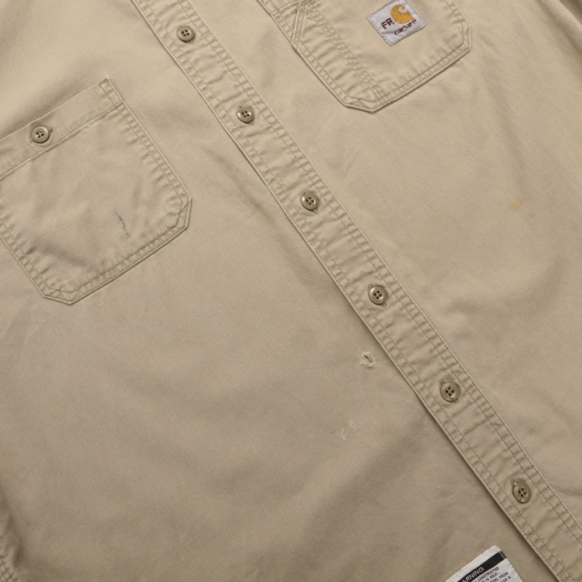 Vintage 90s Flame Resistant Shirt - Image 4