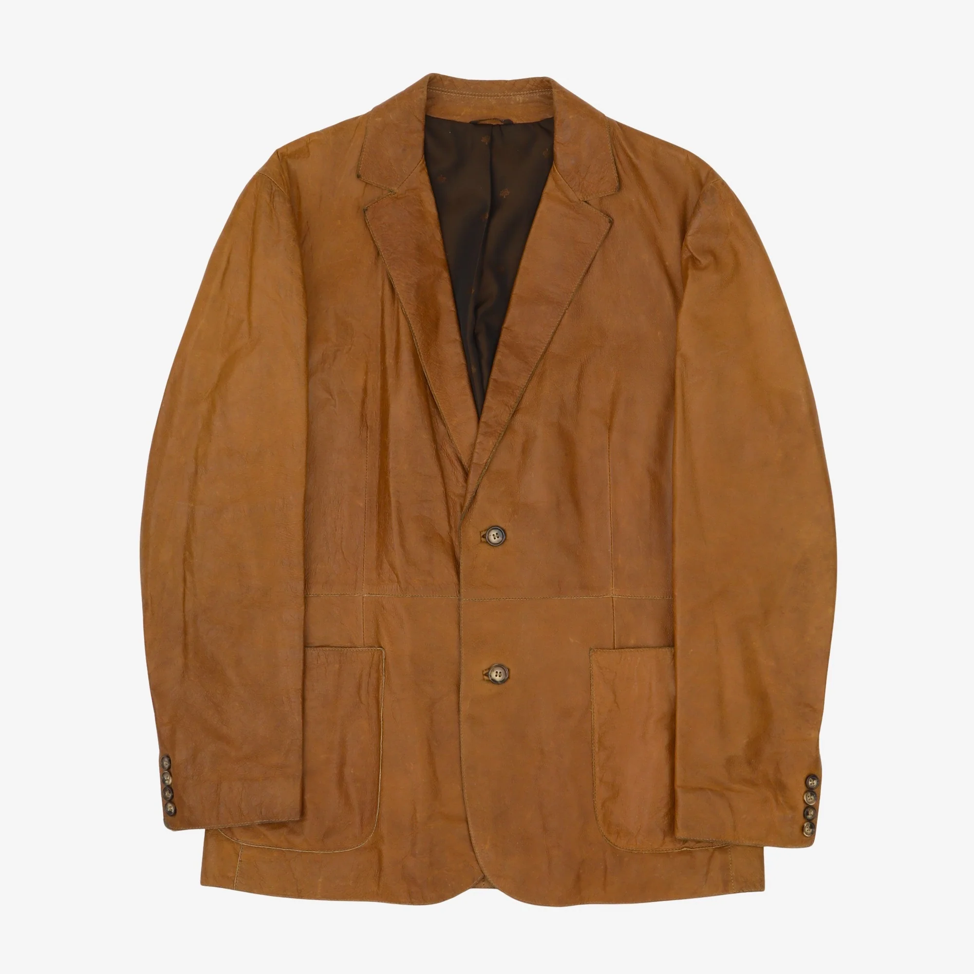 Vintage Leather Blazer