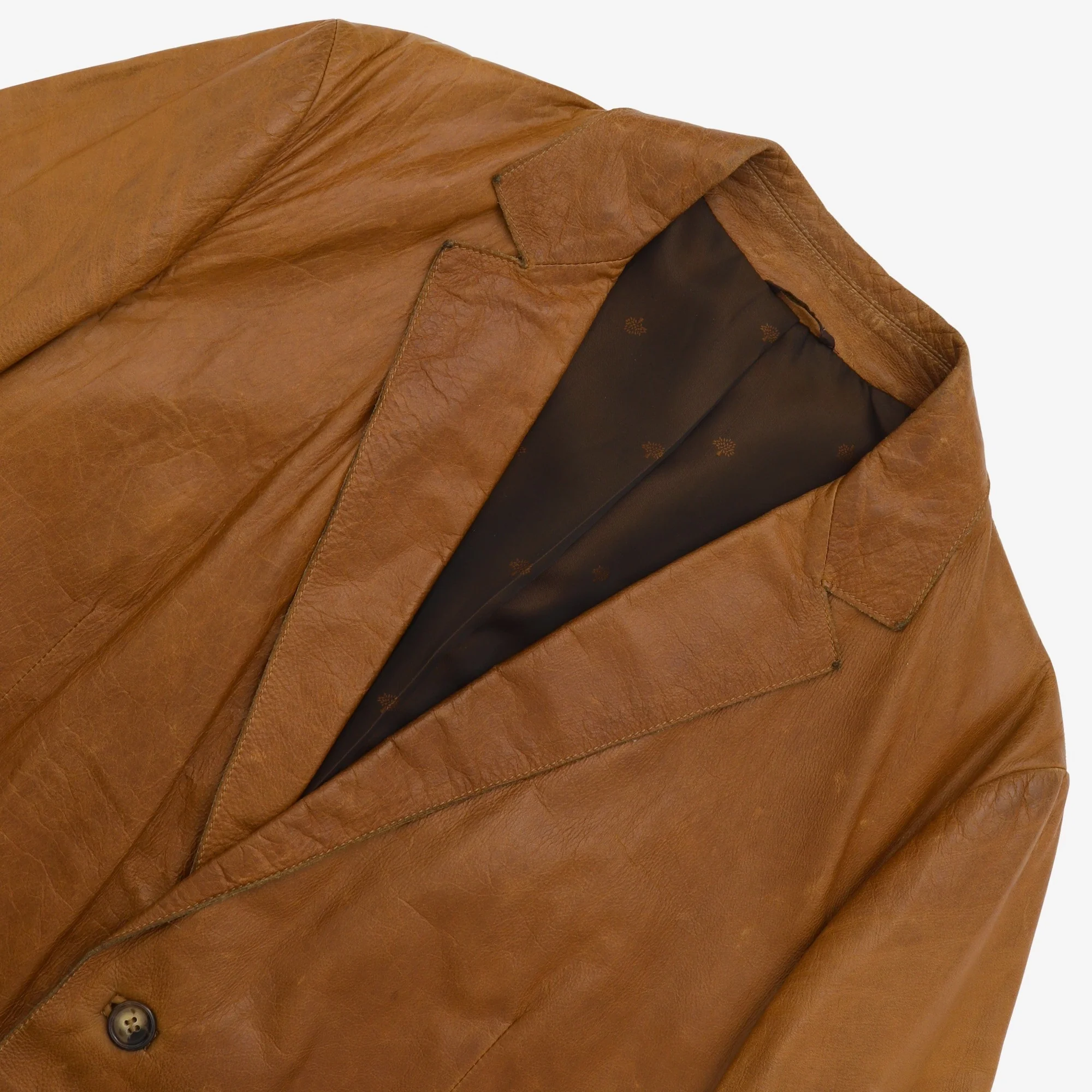 Vintage Leather Blazer - Image 3