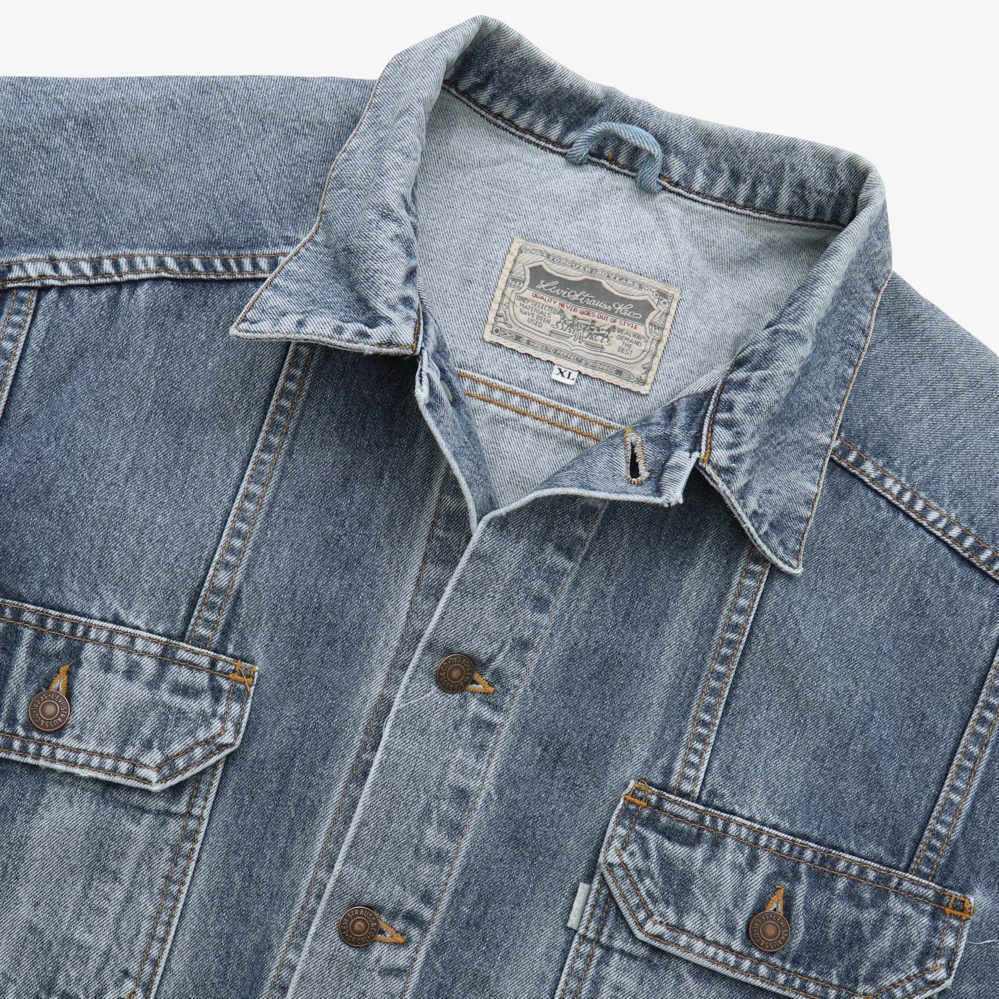 Vintage Silver Tab Trucker Denim Jacket - Image 3
