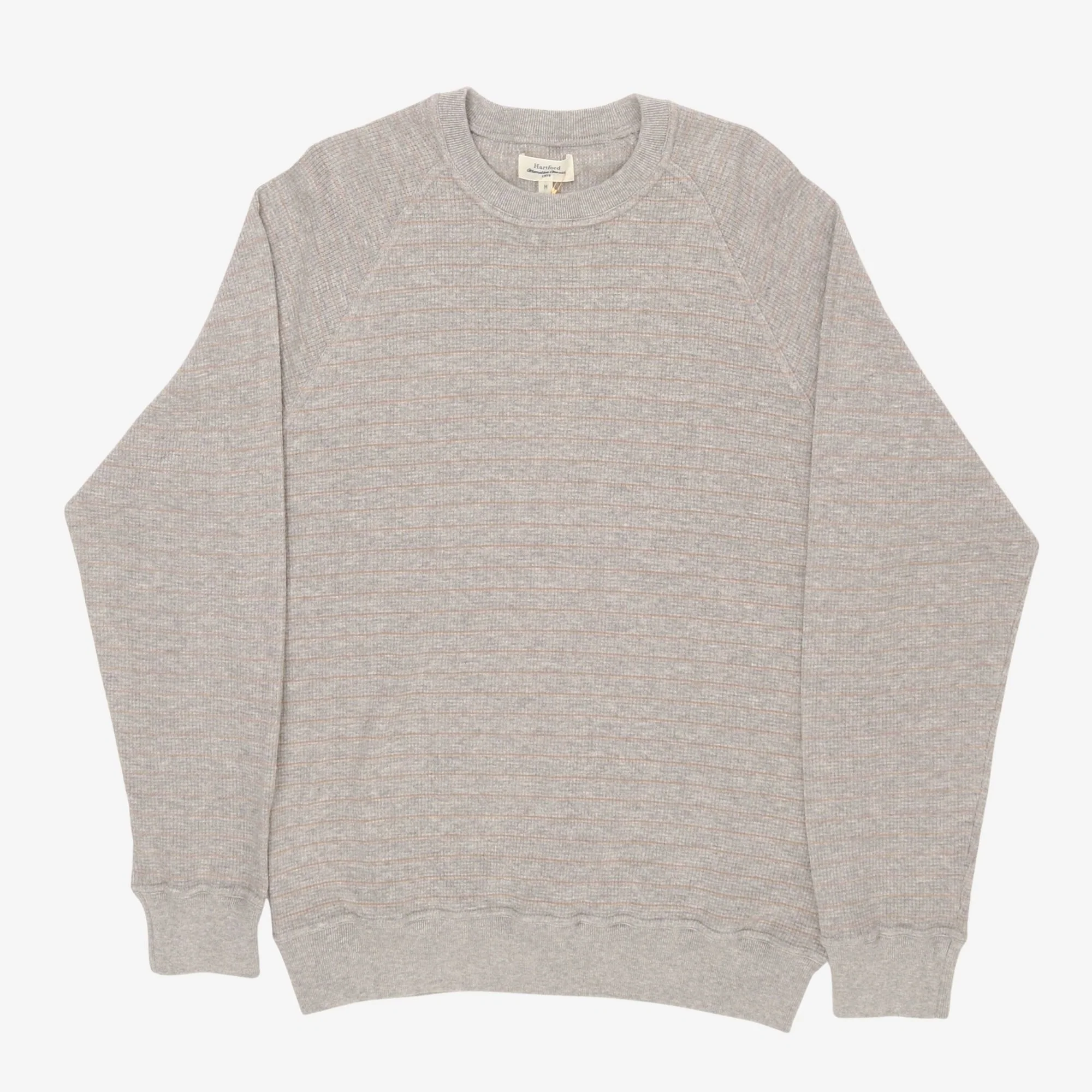 Waffle Striped Sweatshirt