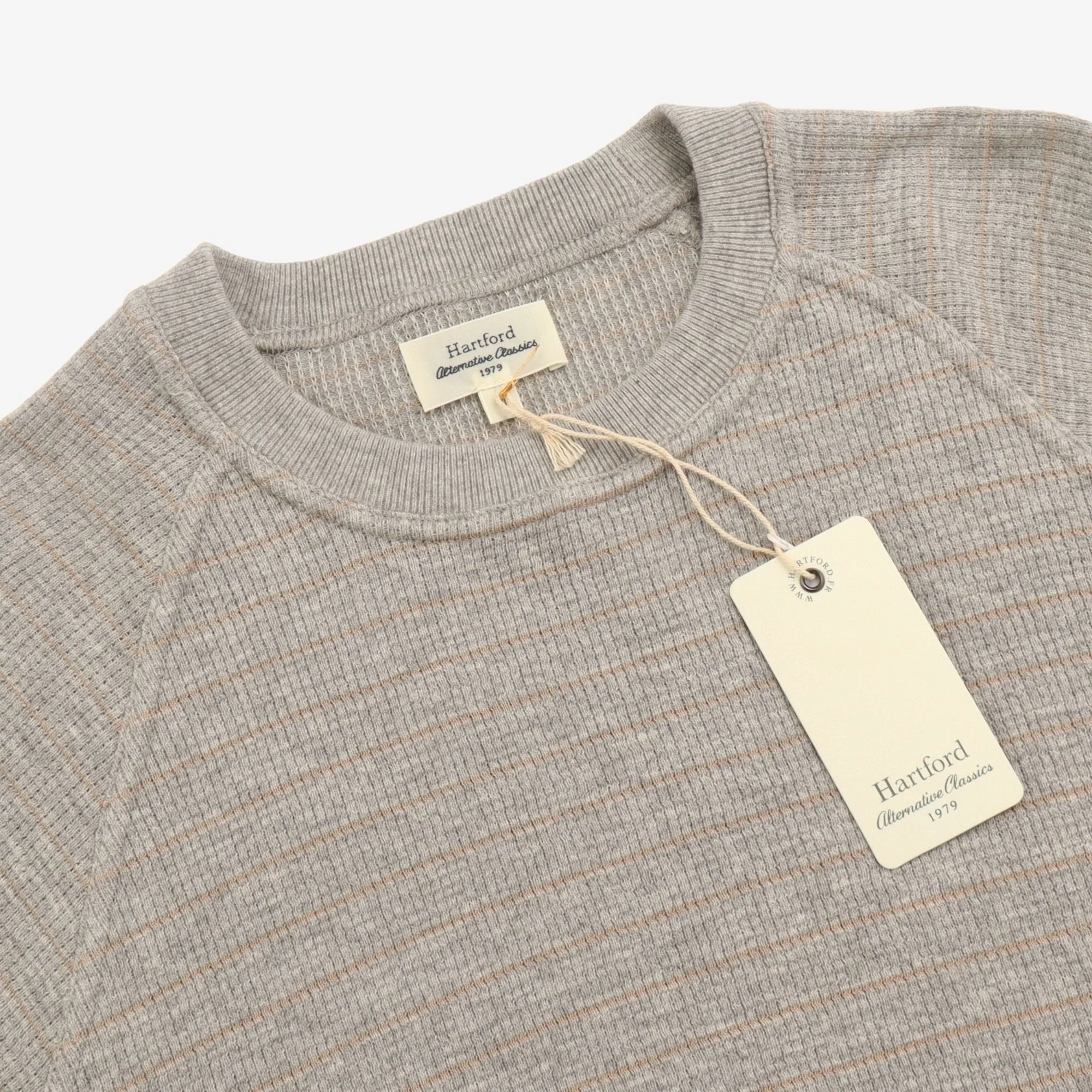 Waffle Striped Sweatshirt - Image 3