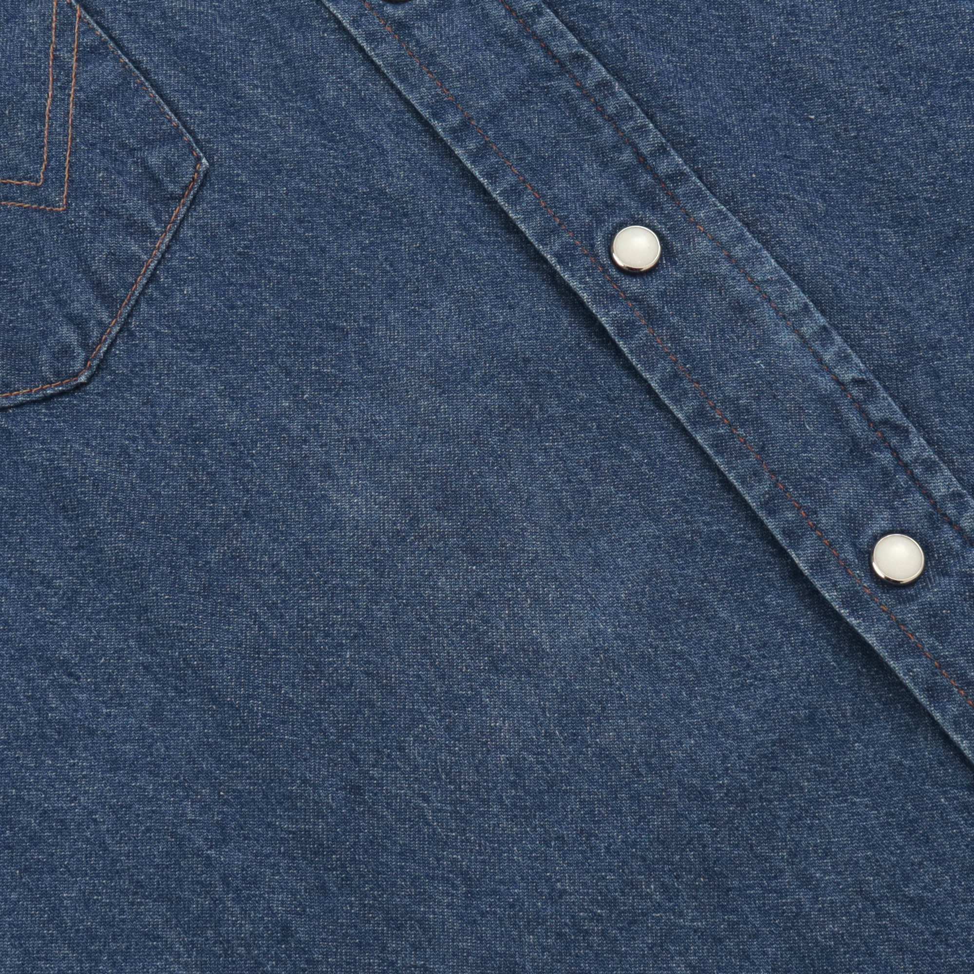 Western Denim Snap Shirt - Image 3