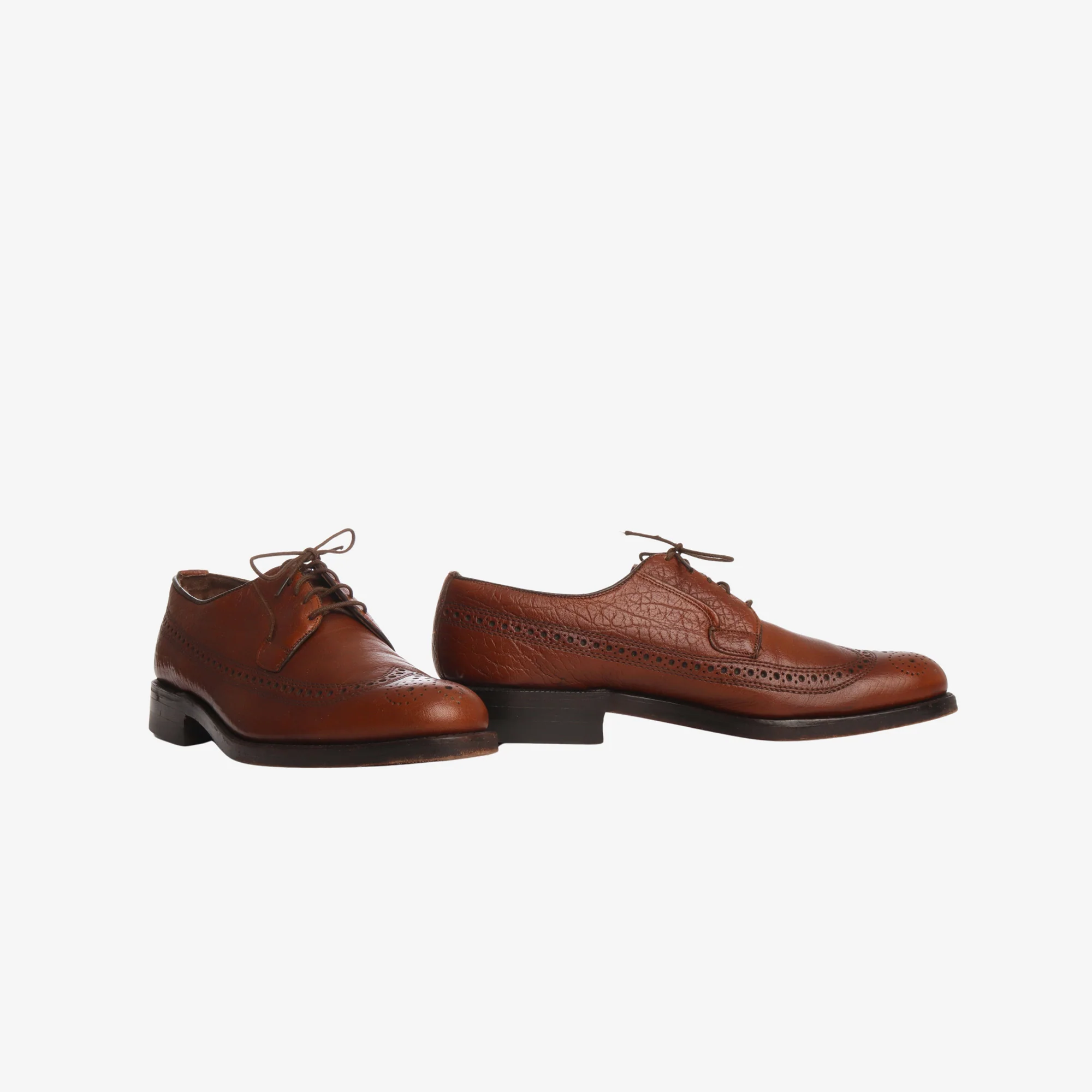 Grained Leather Wing Tip Brogue - Image 2