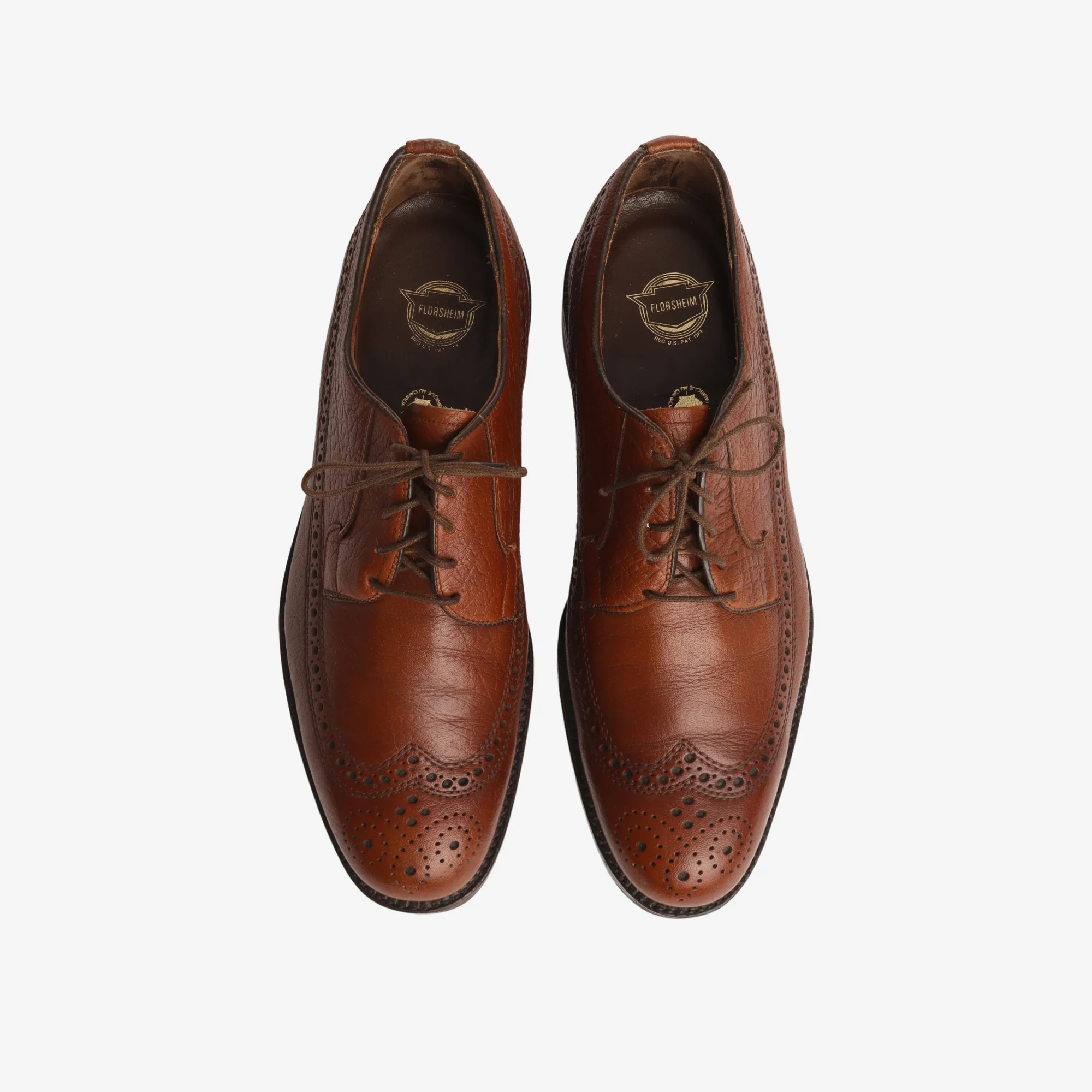 Grained Leather Wing Tip Brogue - Image 5