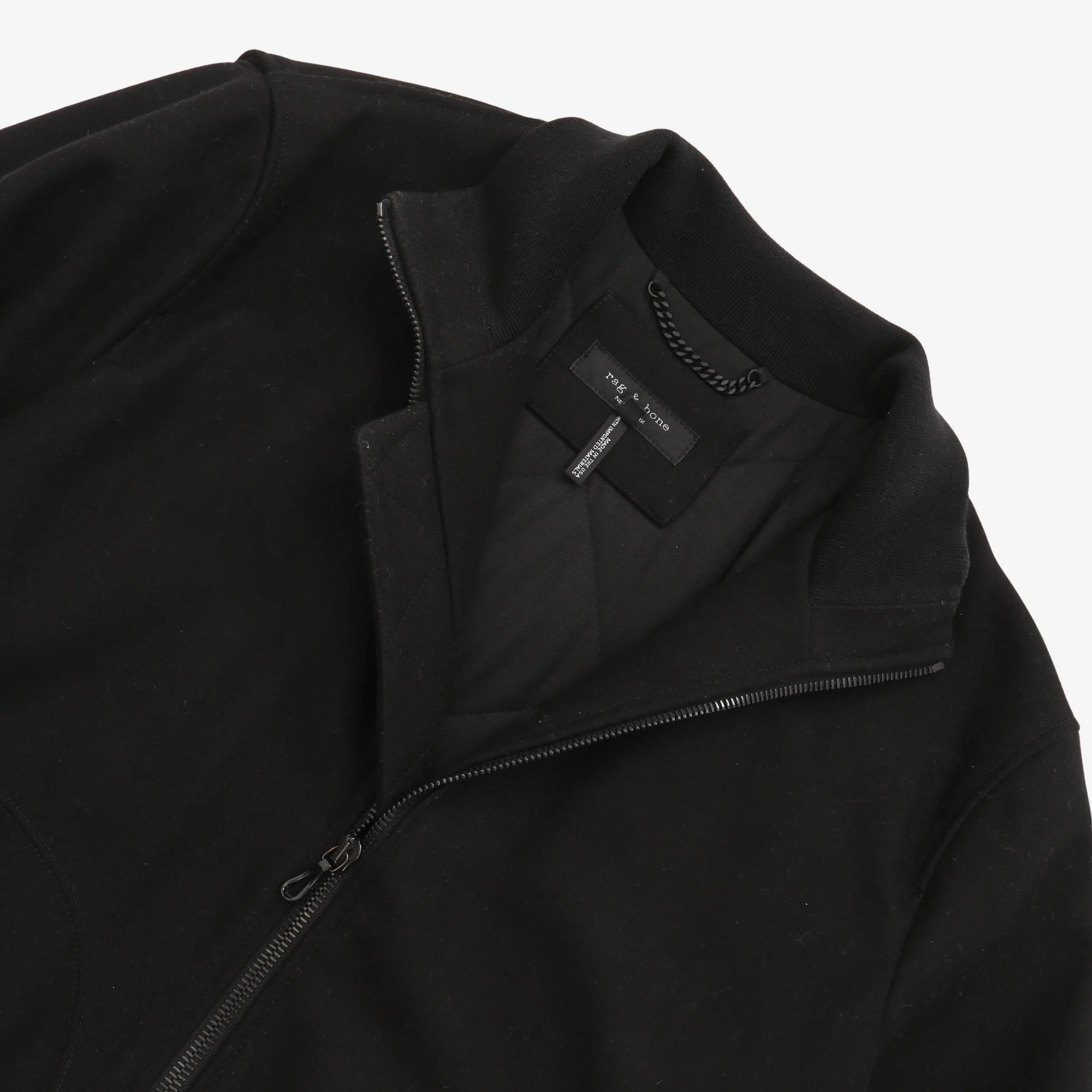 Wool Blend Bomber Jacket - Image 3