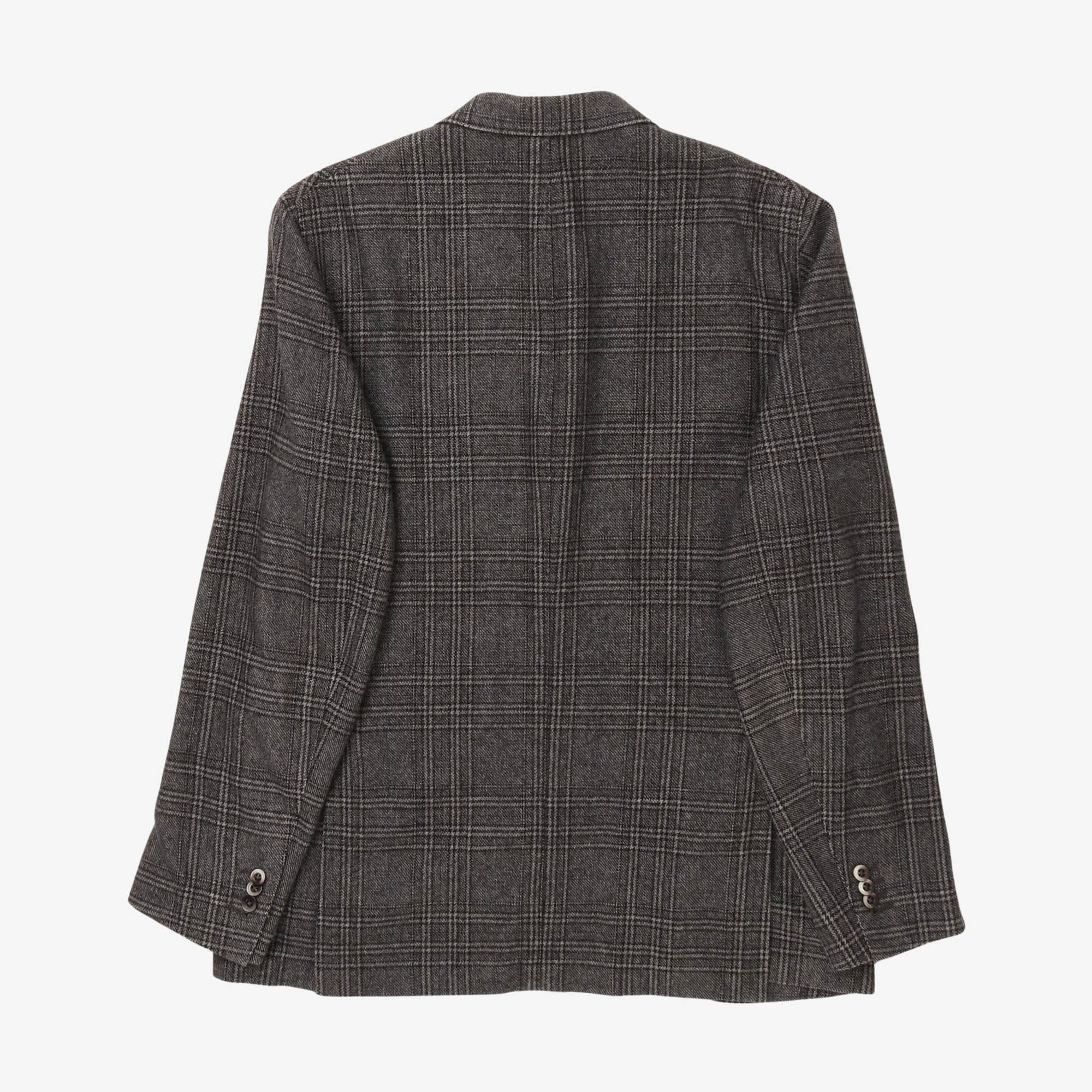 Wool Blend Check Blazer - Image 2