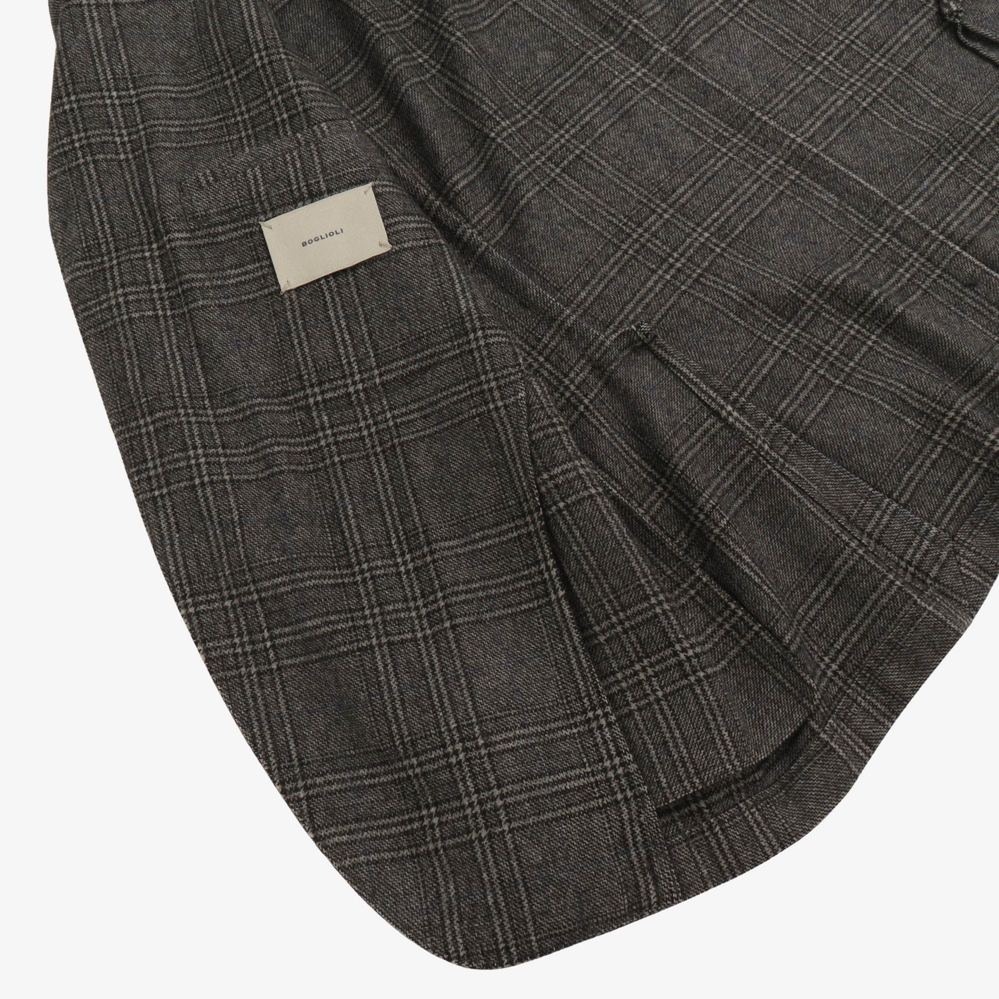 Wool Blend Check Blazer - Image 4