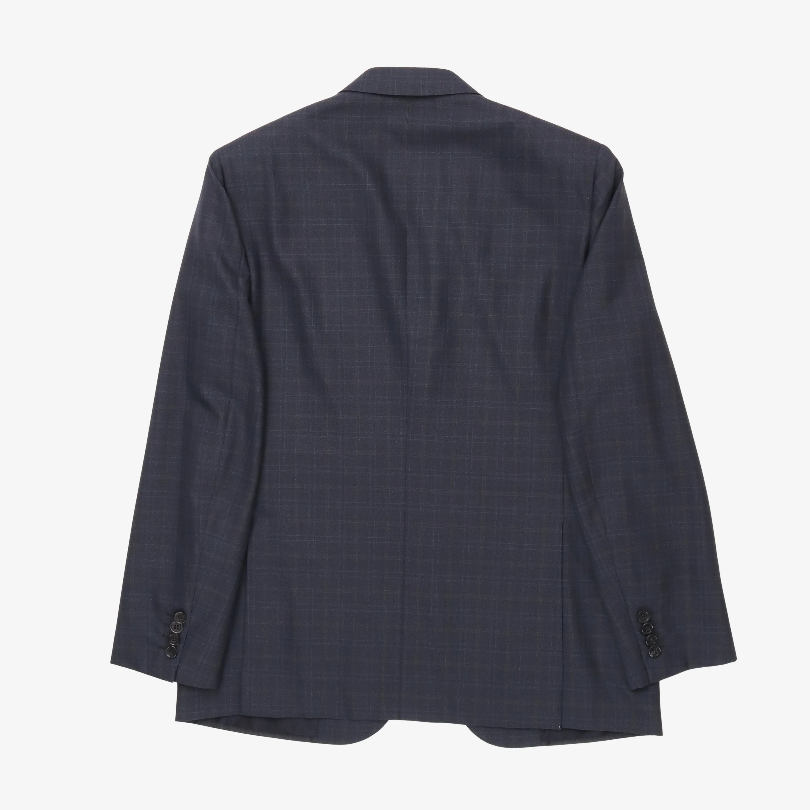 Wool Silk Check Suit - Image 2