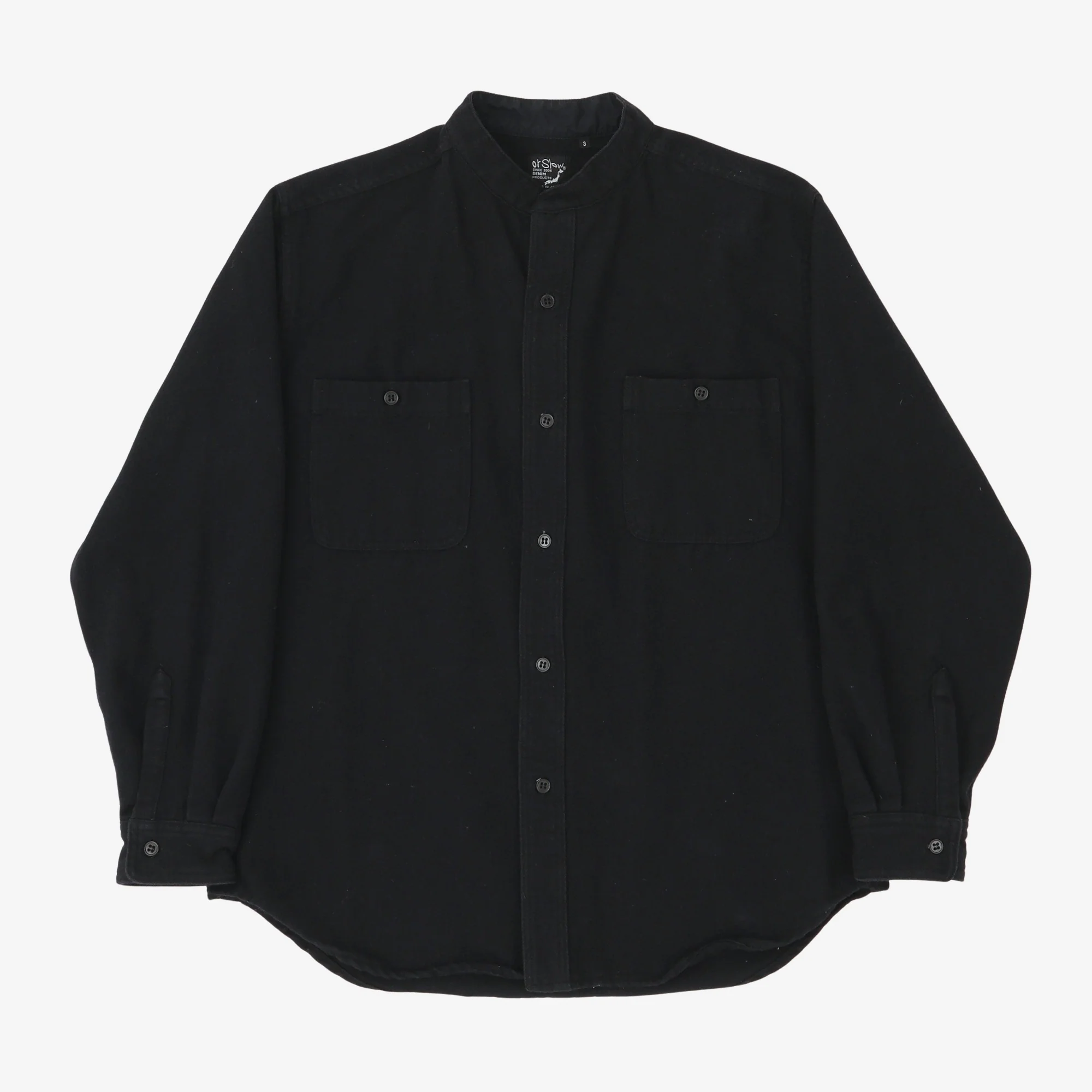 Wool Blend HBT Stand Work Shirt