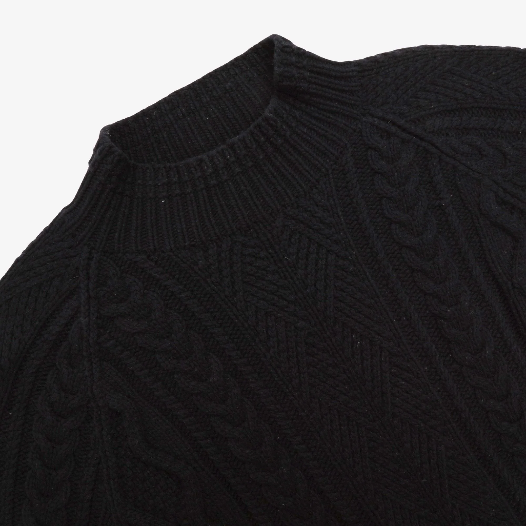 Wool Cable Knit Sweater - Image 3