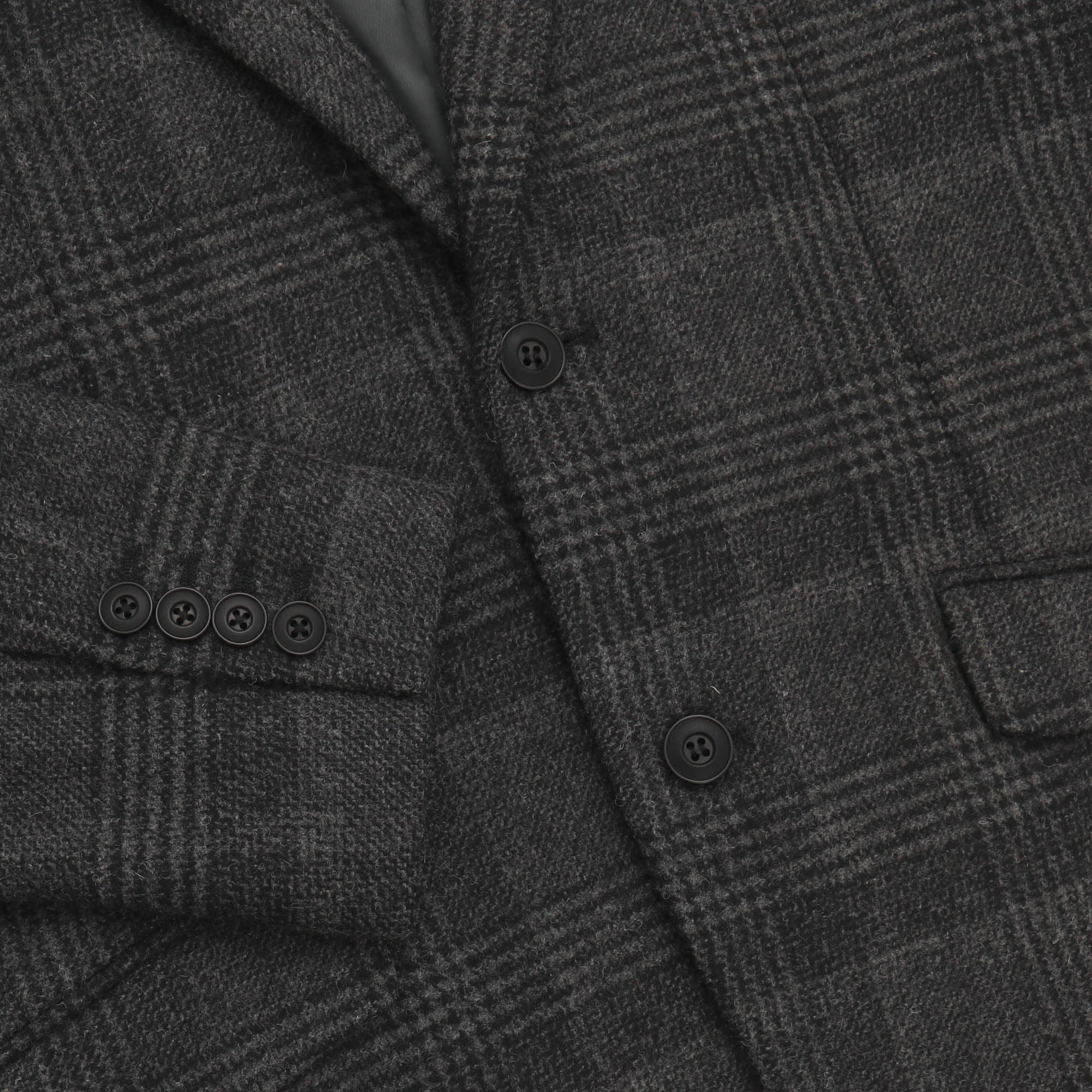 Wool Check Blazer - Image 4