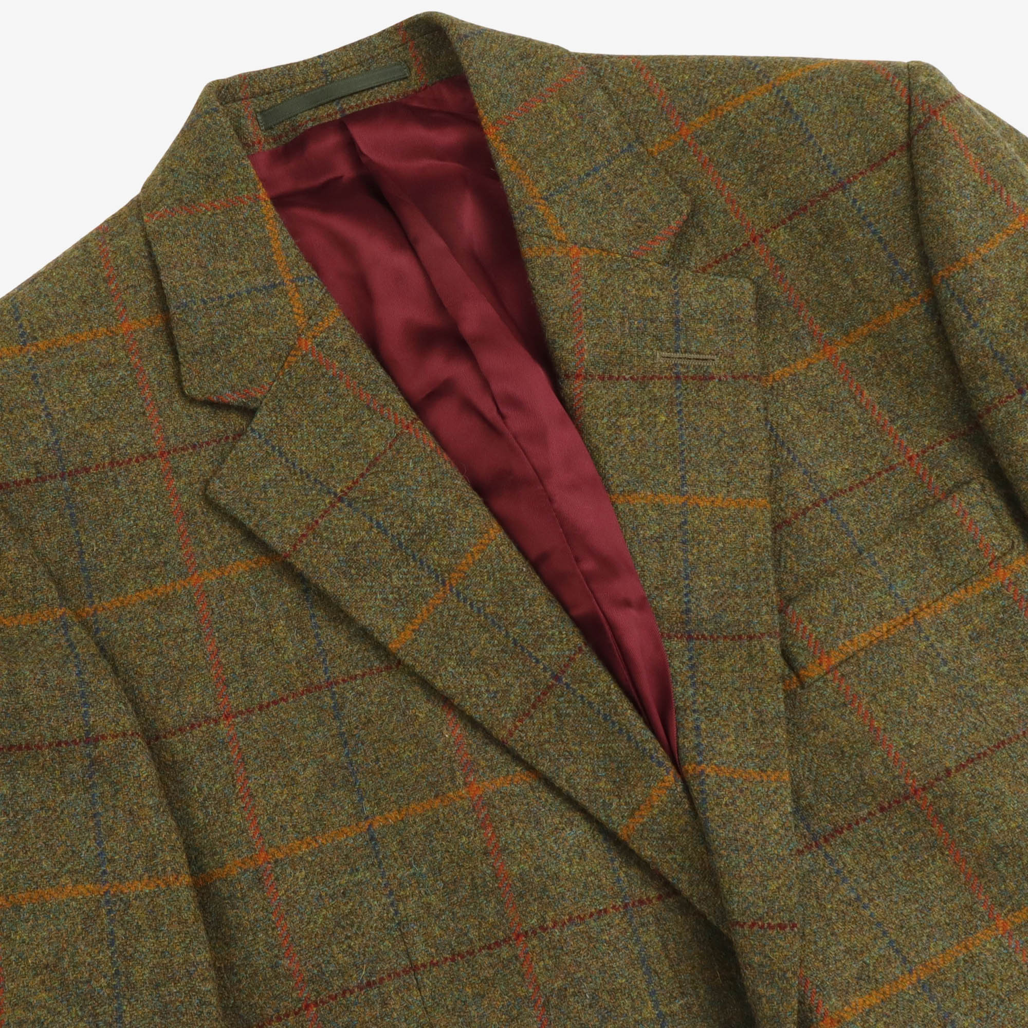 Wool Check Blazer - Image 3
