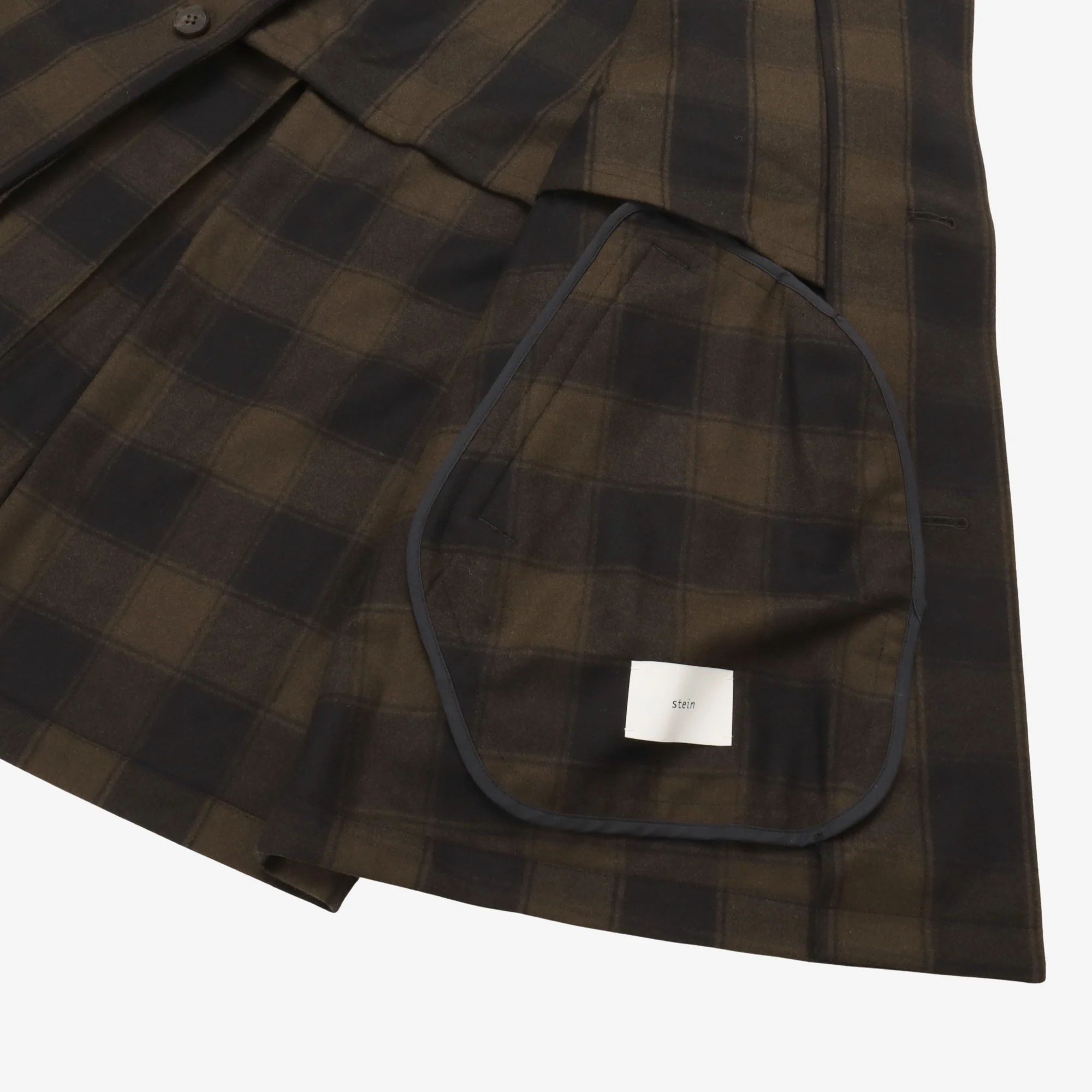Wool Check Coat (Oversized) - Image 4