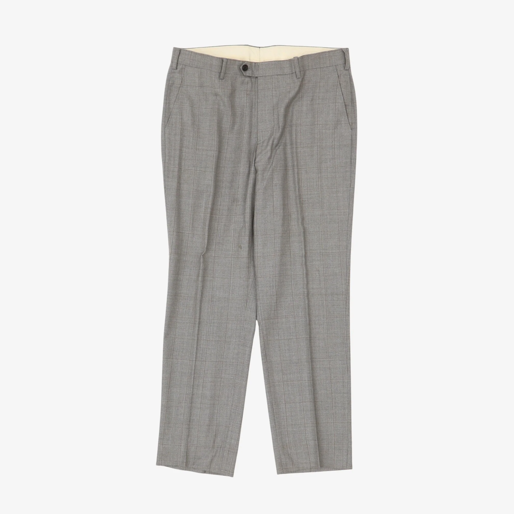 3-Piece Wool Check Suit - Image 6