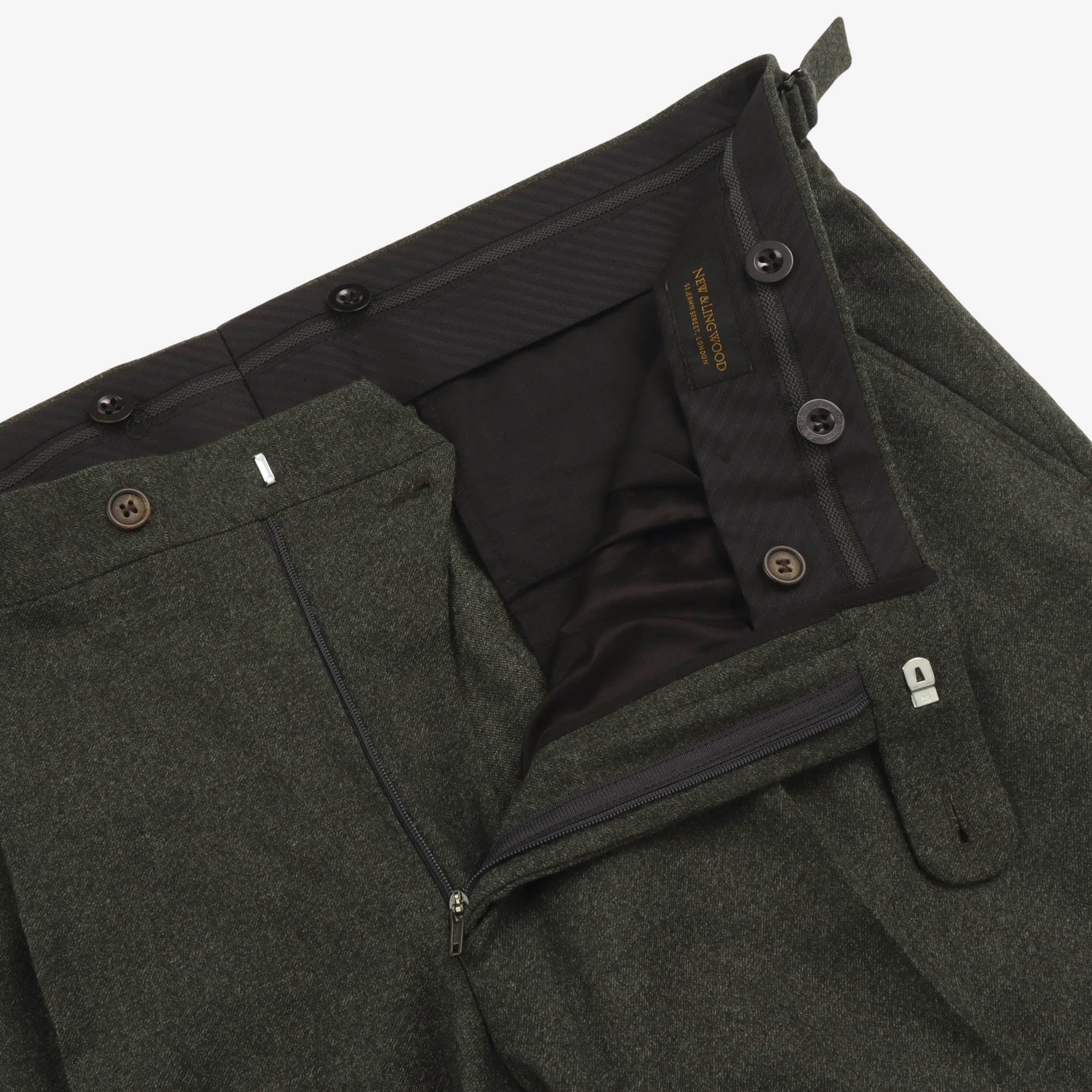 Wool Flannel Trousers (38W X 35.5) - Image 3