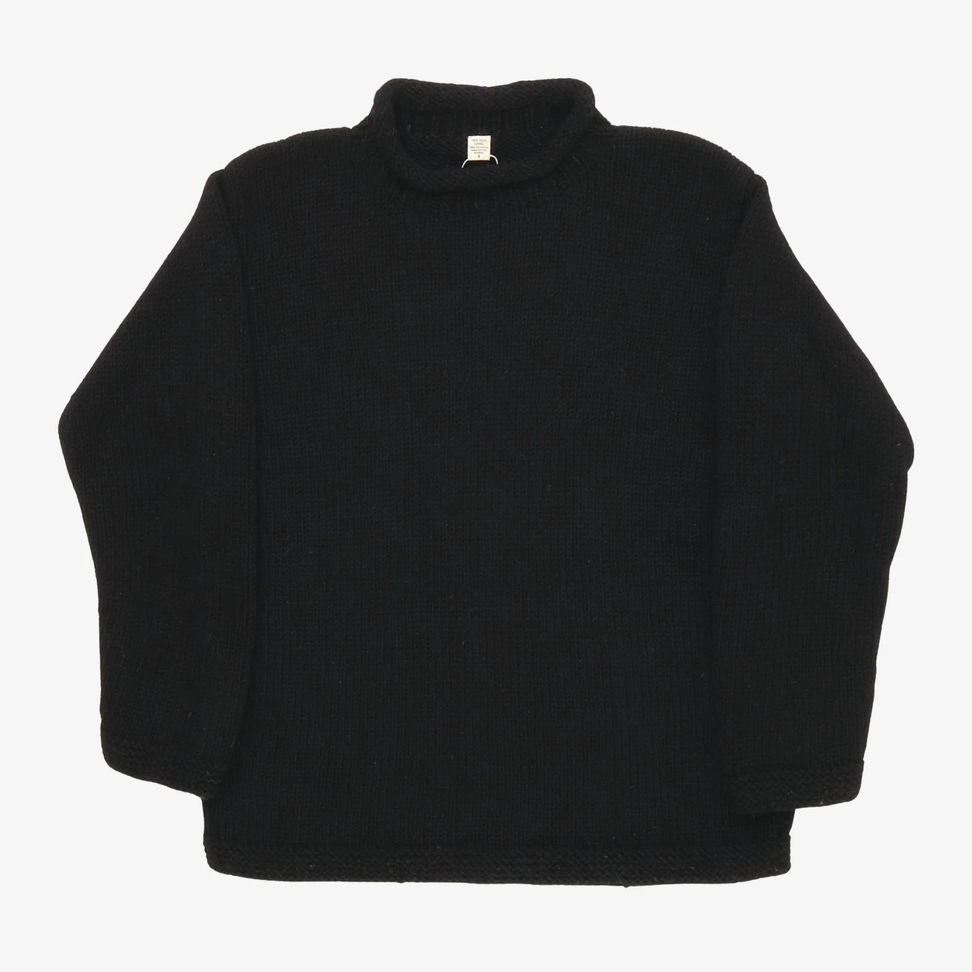 Wool Hand Knit Crewneck Sweater